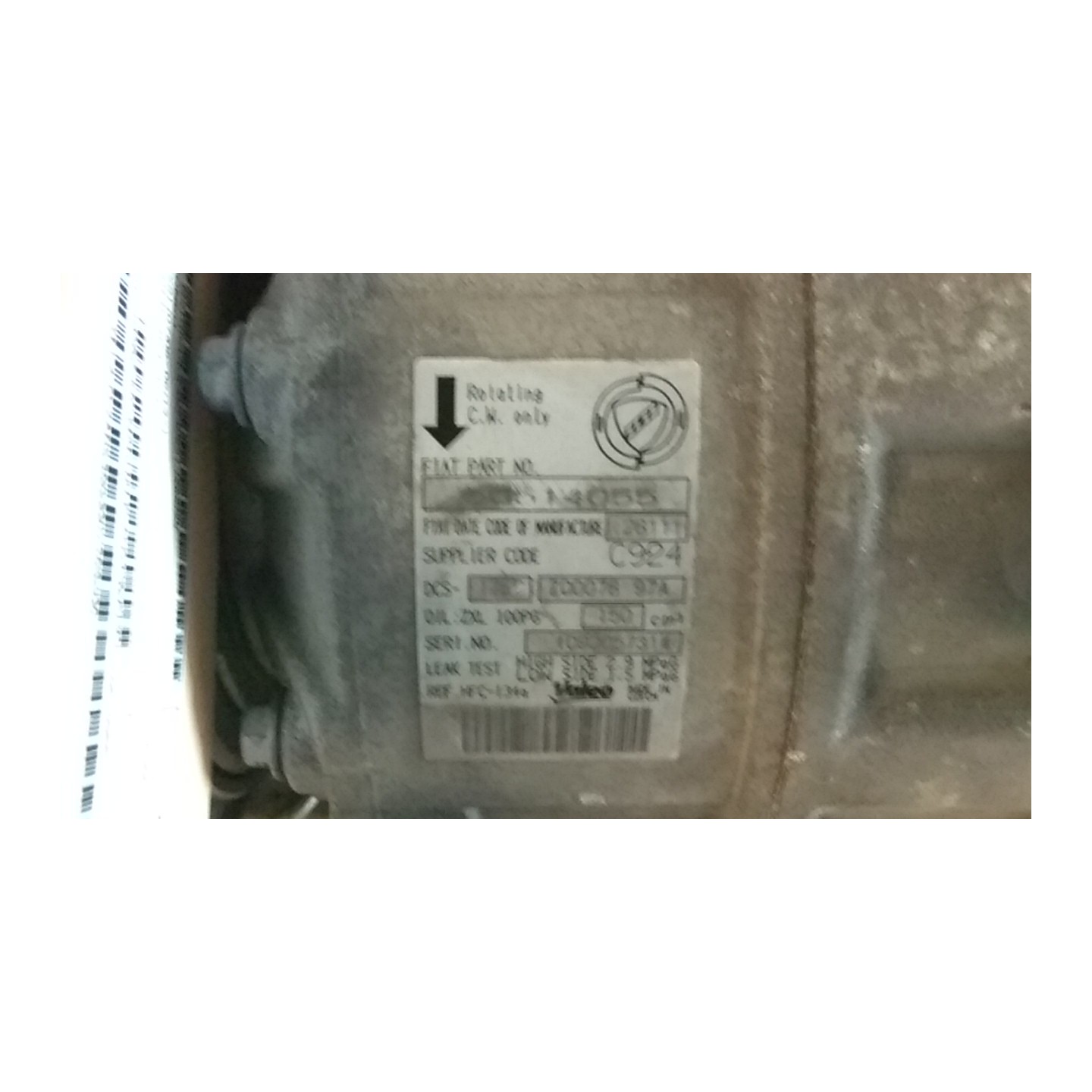 COMPRESSORE A/C MANUALE,AUTOMATICO 028 ALFA ROMEO 159 (X3/X9) (07/05-06/13) 939B1000 50510966