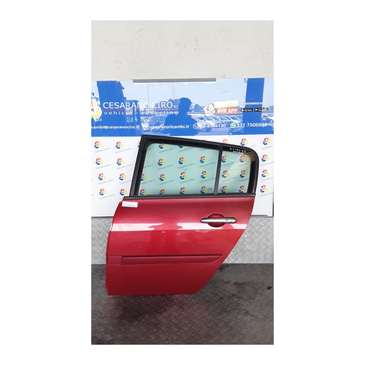 PORTA POST. SX. 052 RENAULT MEGANE 2A SERIE (02/06-08/09) F9QK8 7751473732