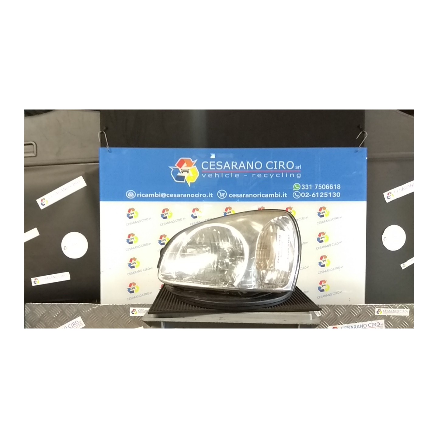 PROIETTORE CON REGOLATORE ALTEZZA 03-03- SX. 051 HYUNDAI SANTA FE 1A SERIE (01/01-10/06 D4EA 9210126220