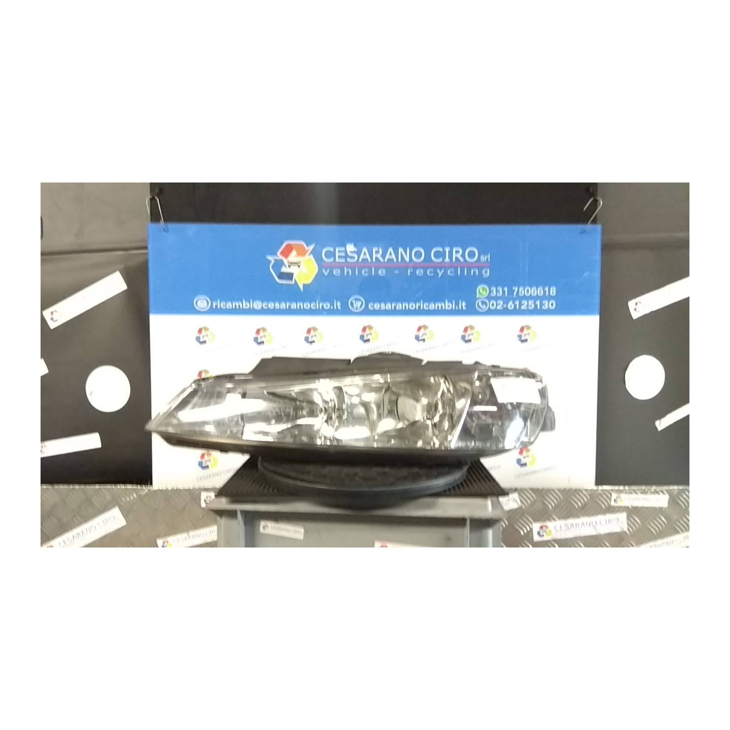 PROIETTORE CON REGOLATORE ALTEZZA SX. 106 PEUGEOT 406 (04/99-05/04) RHZ 6204V2