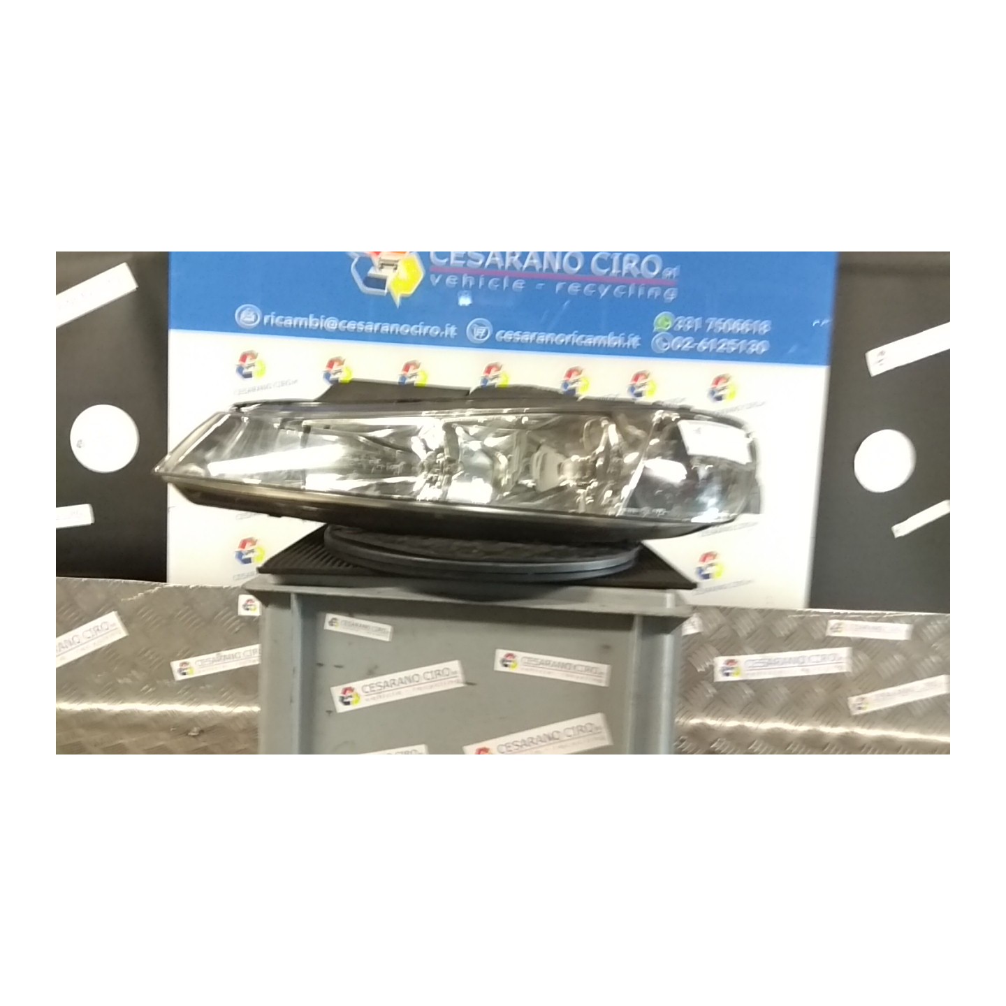 PROIETTORE CON REGOLATORE ALTEZZA SX. 106 PEUGEOT 406 (04/99-05/04) RHZ 6204V2