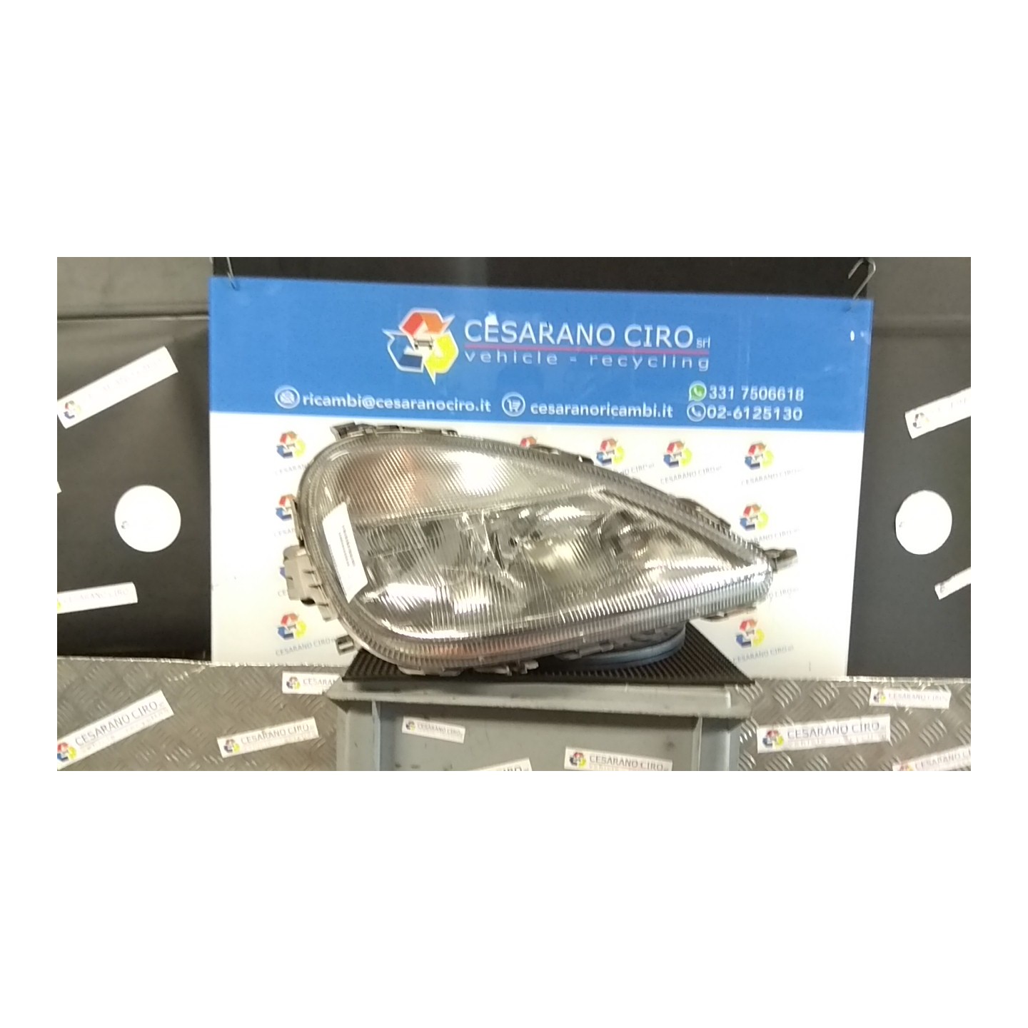PROIETTORE DX. 124 MERCEDES-BENZ CLASSE A (W168) (10/97-02/01) 668941 A1688201061