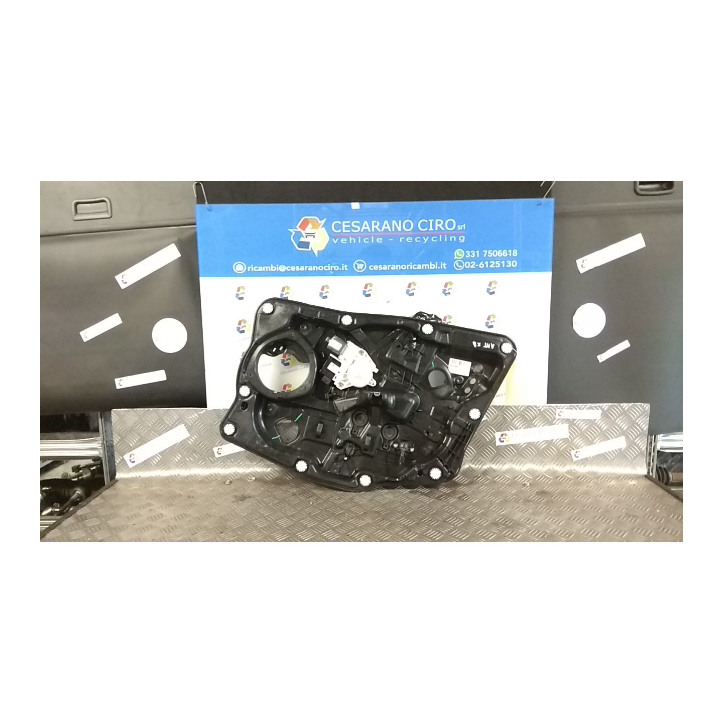 ALZACRISTALLO ELETTR. PORTA ANT. CON MOTORINO DX. 019 FIAT 500X (6X) (07/18-12/22) 55263842 52120673