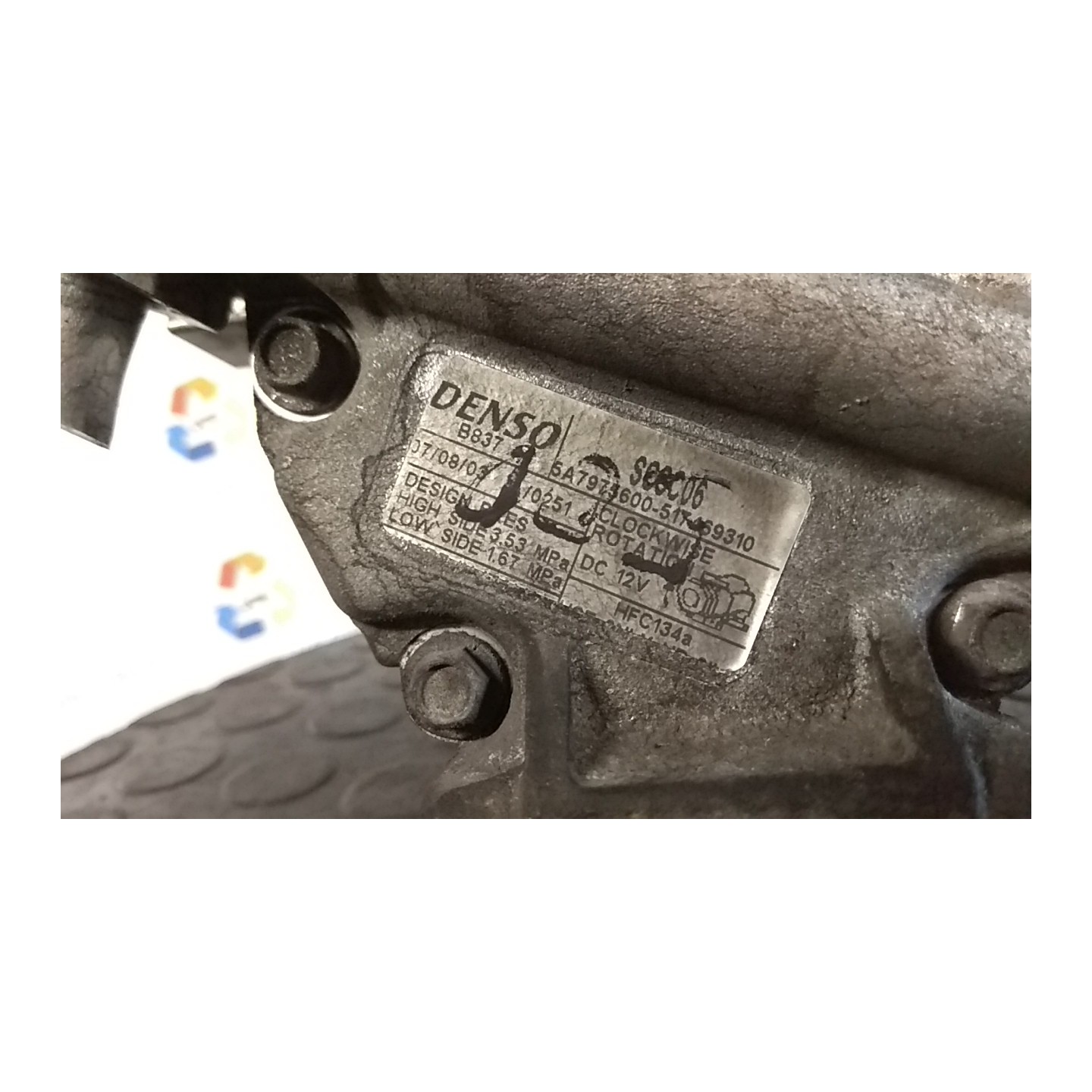 COMPRESSORE A/C 015 FIAT 500 (3P) (07/07-01/15) 169A1000 51746931