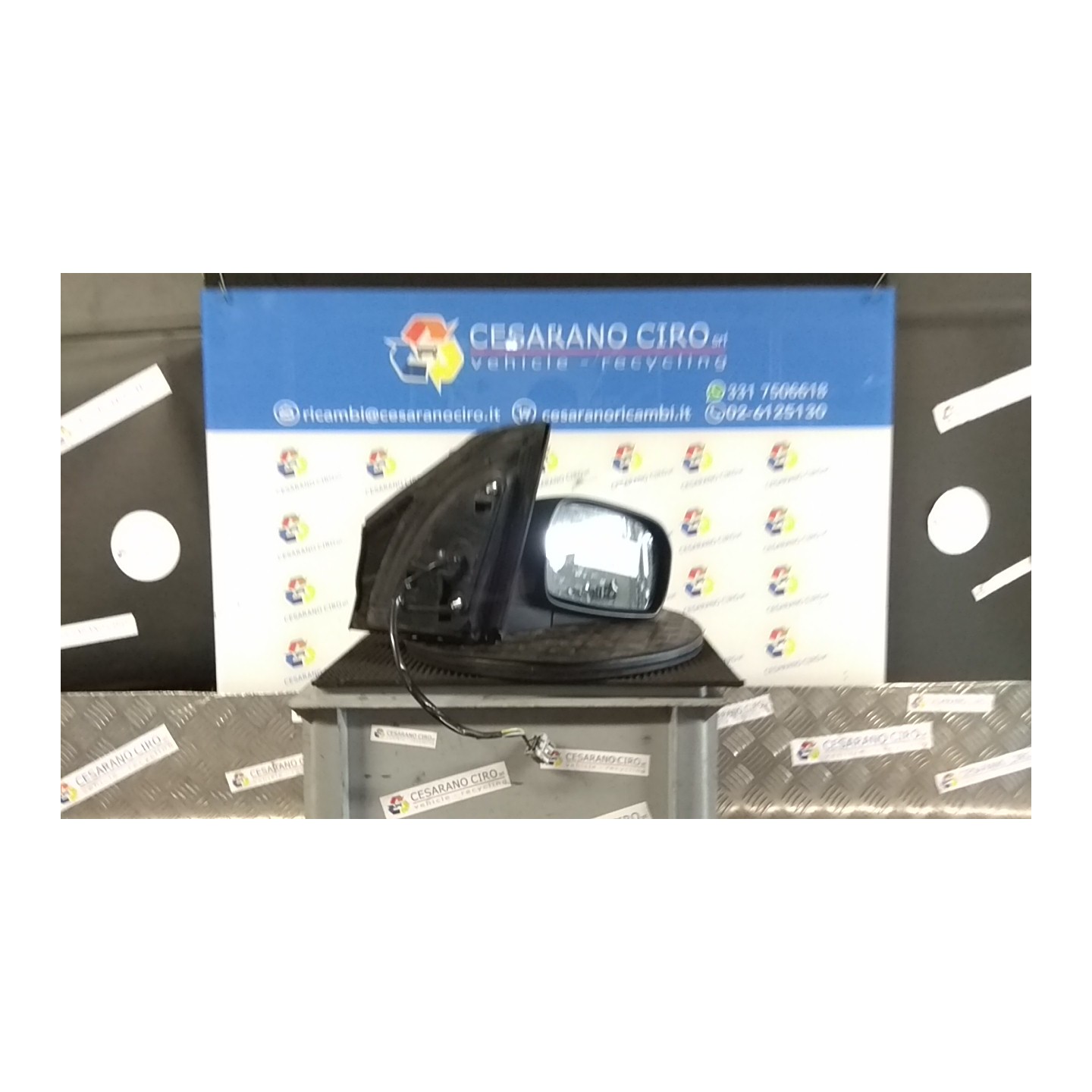 RETROVISORE EST. REGOLAZ. ELETTR. TERMICO ARGENTO DX. 090 HONDA CIVIC 7A SERIE (03/01-12/05) 4EE2 76200S6DG51ZH