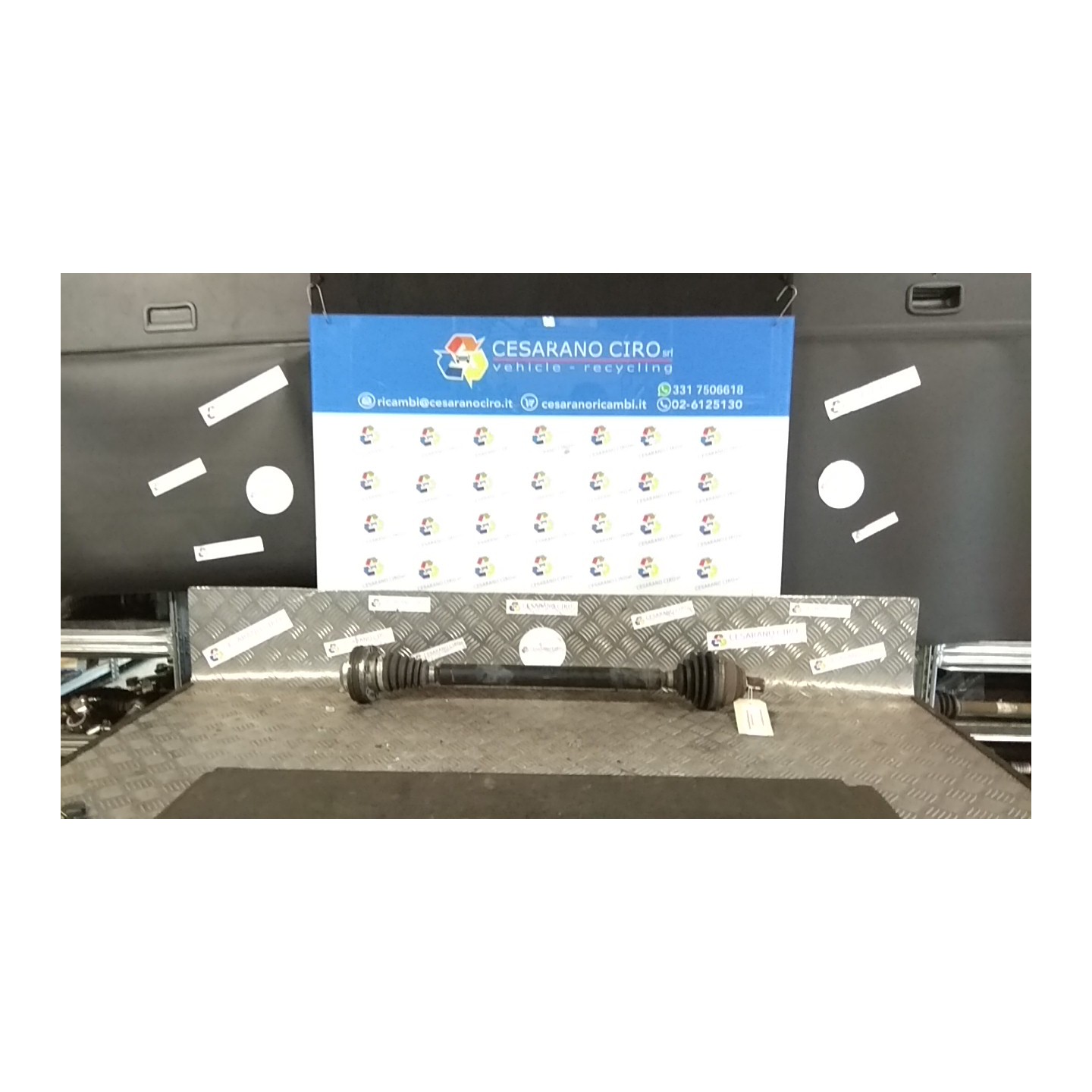 SEMIALBERO ANT. COMPL. DX. 082 VOLKSWAGEN GOLF (5K/AJ) (09/08-) CBB 1K0407272NJ