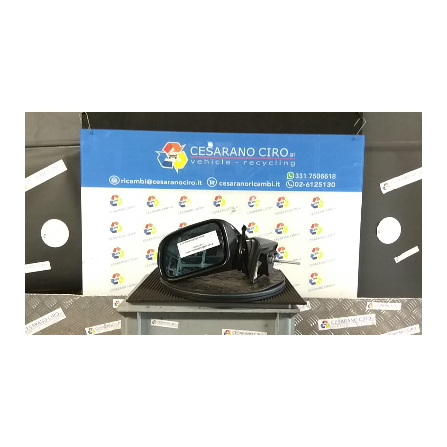 RETROVISORE EST. RIBALTABILE ELETTRIC. SX. 002 PEUGEOT 407 (03/04-03/12) RHR 8149VG