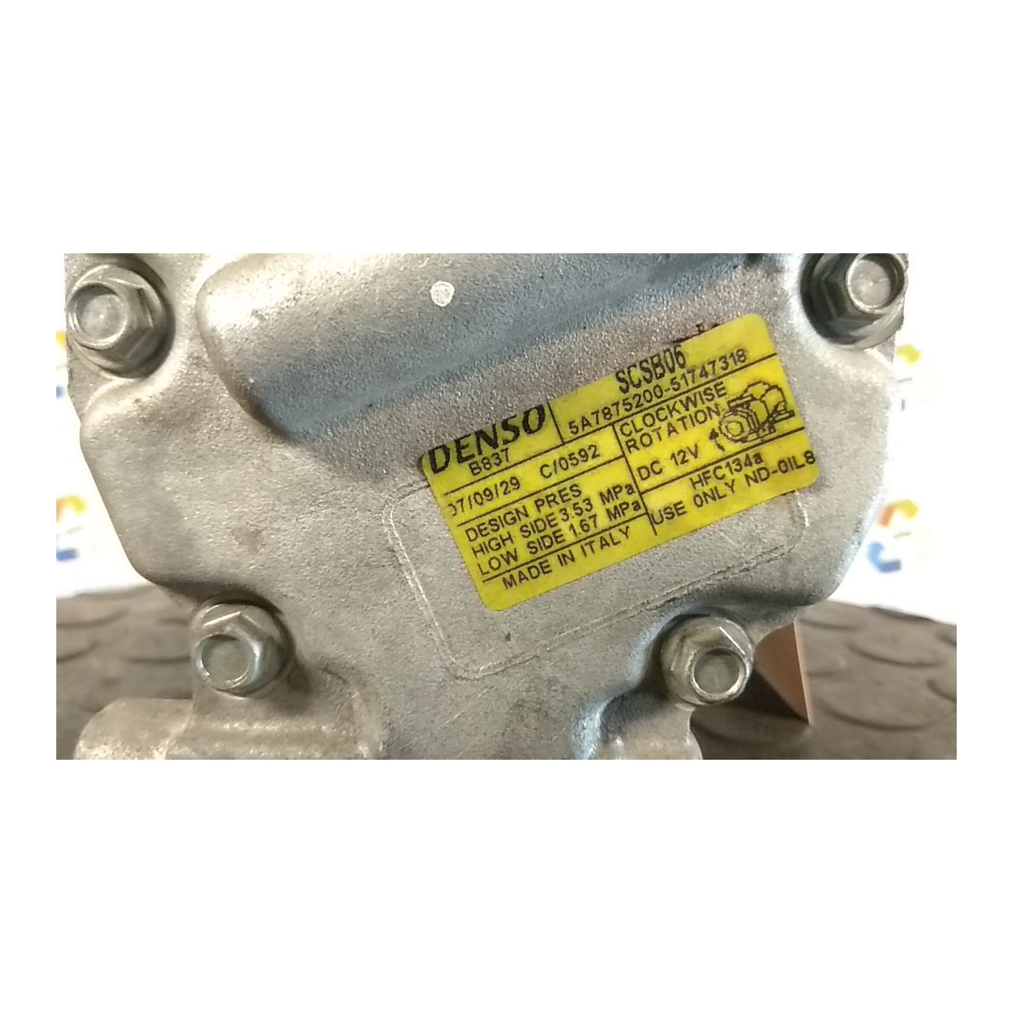 COMPRESSORE A/C 047 FIAT PANDA (2Q) (09/03-12/10) 188A4000 51747318