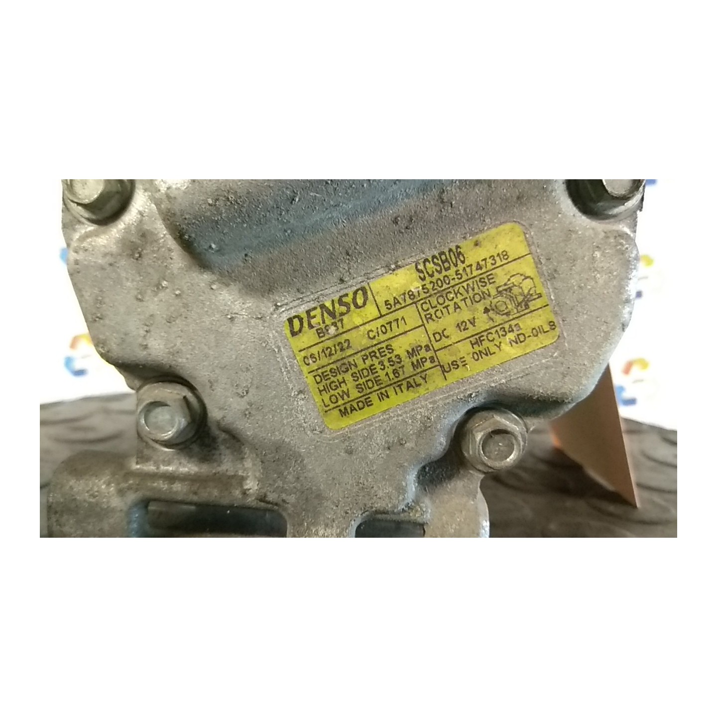 COMPRESSORE A/C 048 FIAT PANDA (2Q) (09/03-12/10) 188A4000 51747318