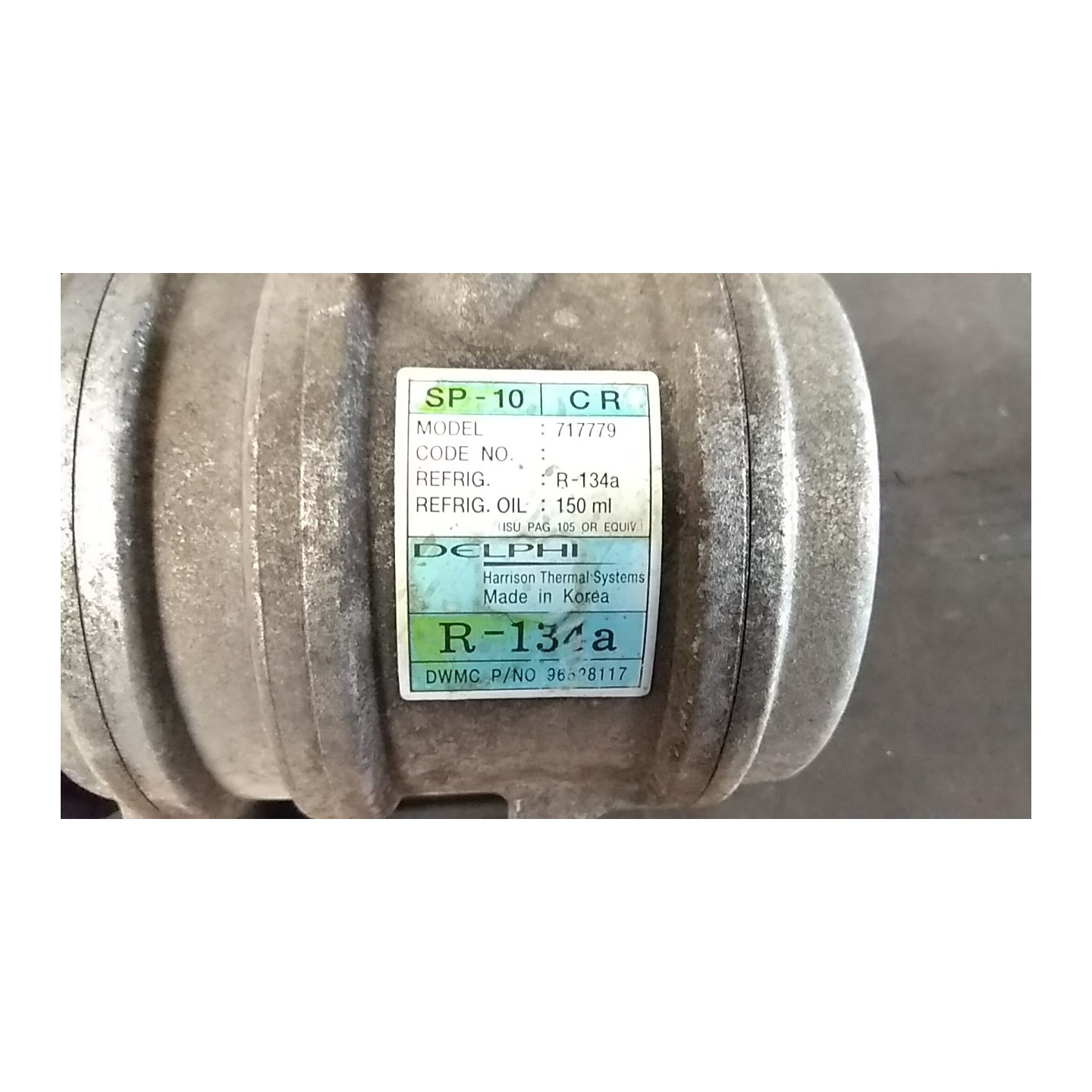 COMPRESSORE A/C 057 CHEVROLET (DAEWOO) MATIZ (M100) (06/98-11/00) F8CV 96314801