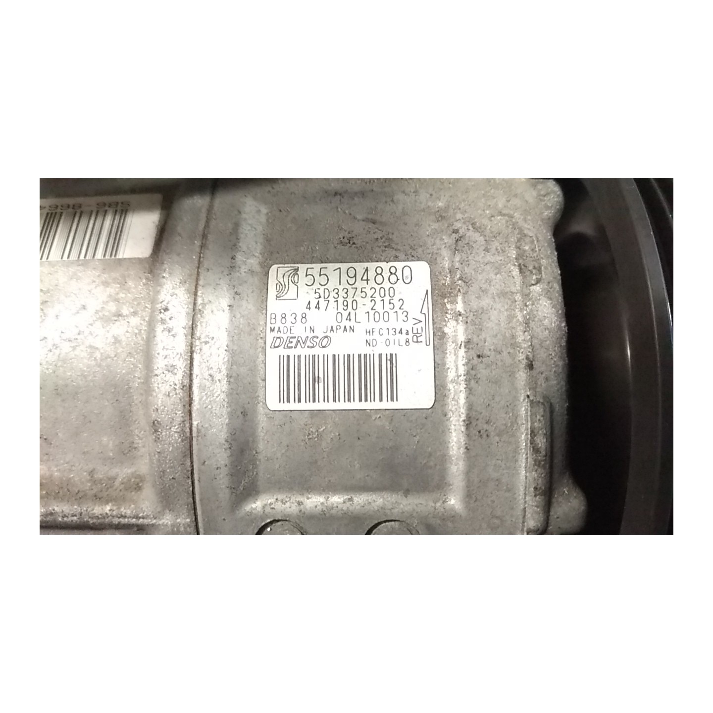 COMPRESSORE A/C 028 FIAT GRANDE PUNTO (2Y) (06/05-12/08 199A4000 55194880