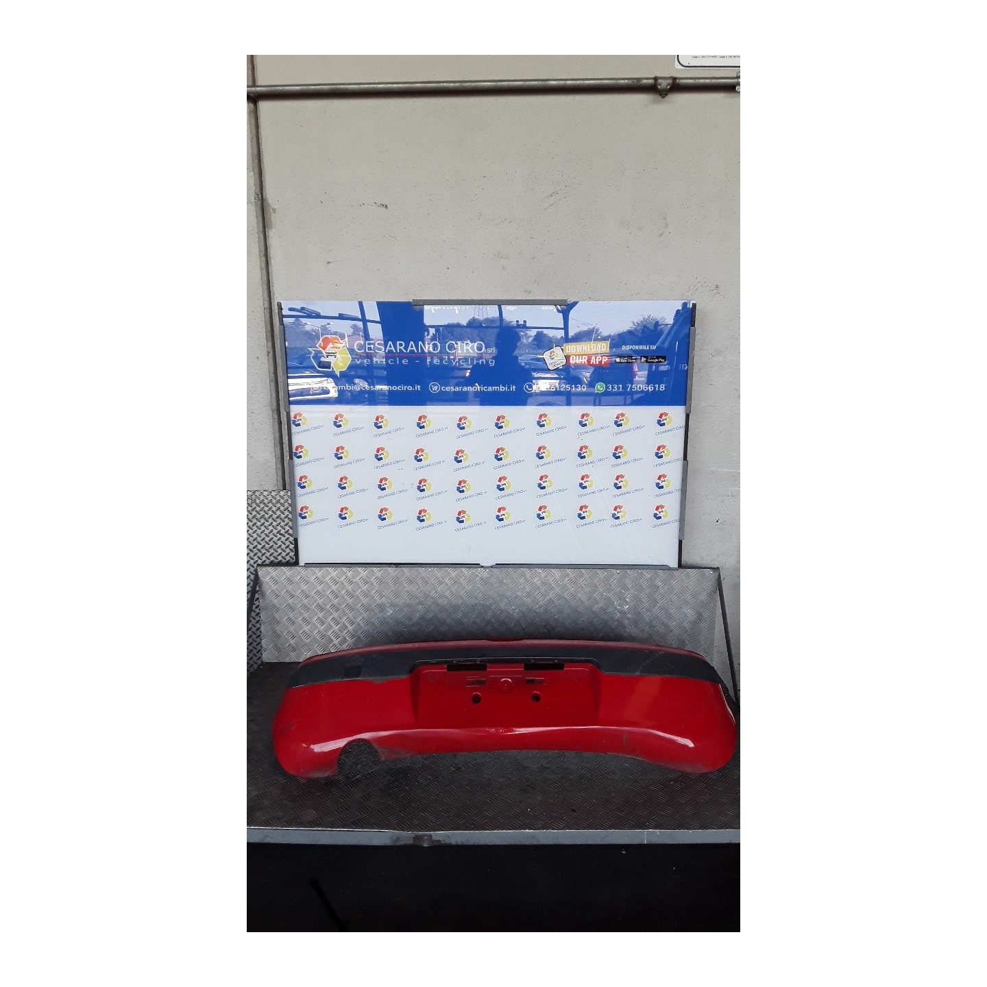 PARAURTI POST. 182 CHEVROLET (DAEWOO) MATIZ (M100) (06/98-11/00) F8CV 96317589