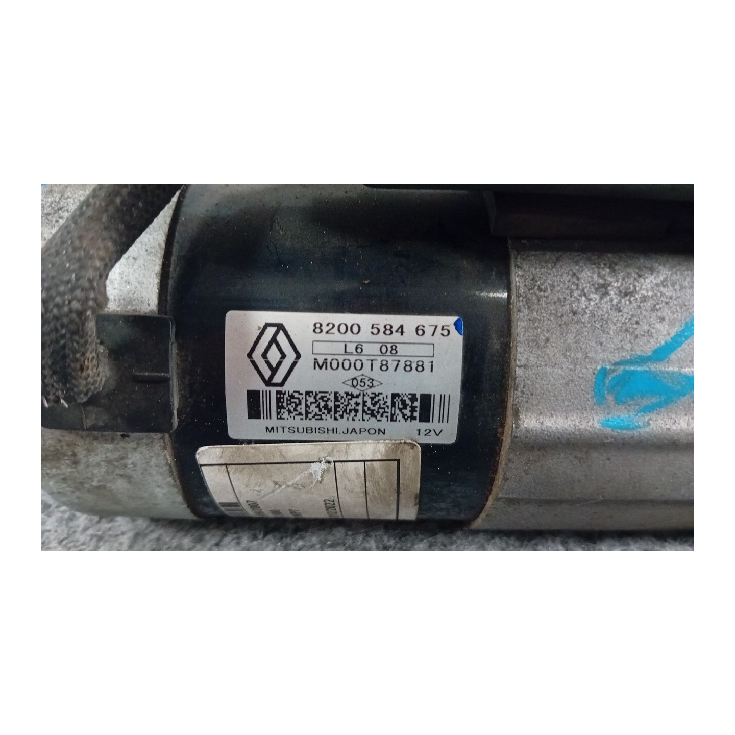 MOTORINO AVVIAMENTO 186 RENAULT SCENIC 2A SERIE (06/03-08/09) K9KP7 8200584675