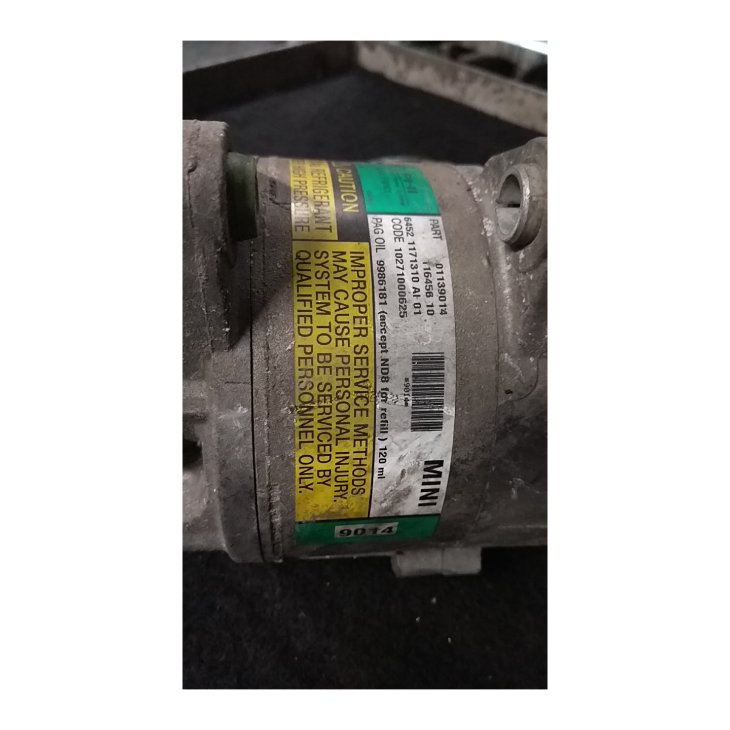 COMPRESSORE A/C 115 MINI MINI (R50/R53) (07/01-07/06) W10B16A 64526918122