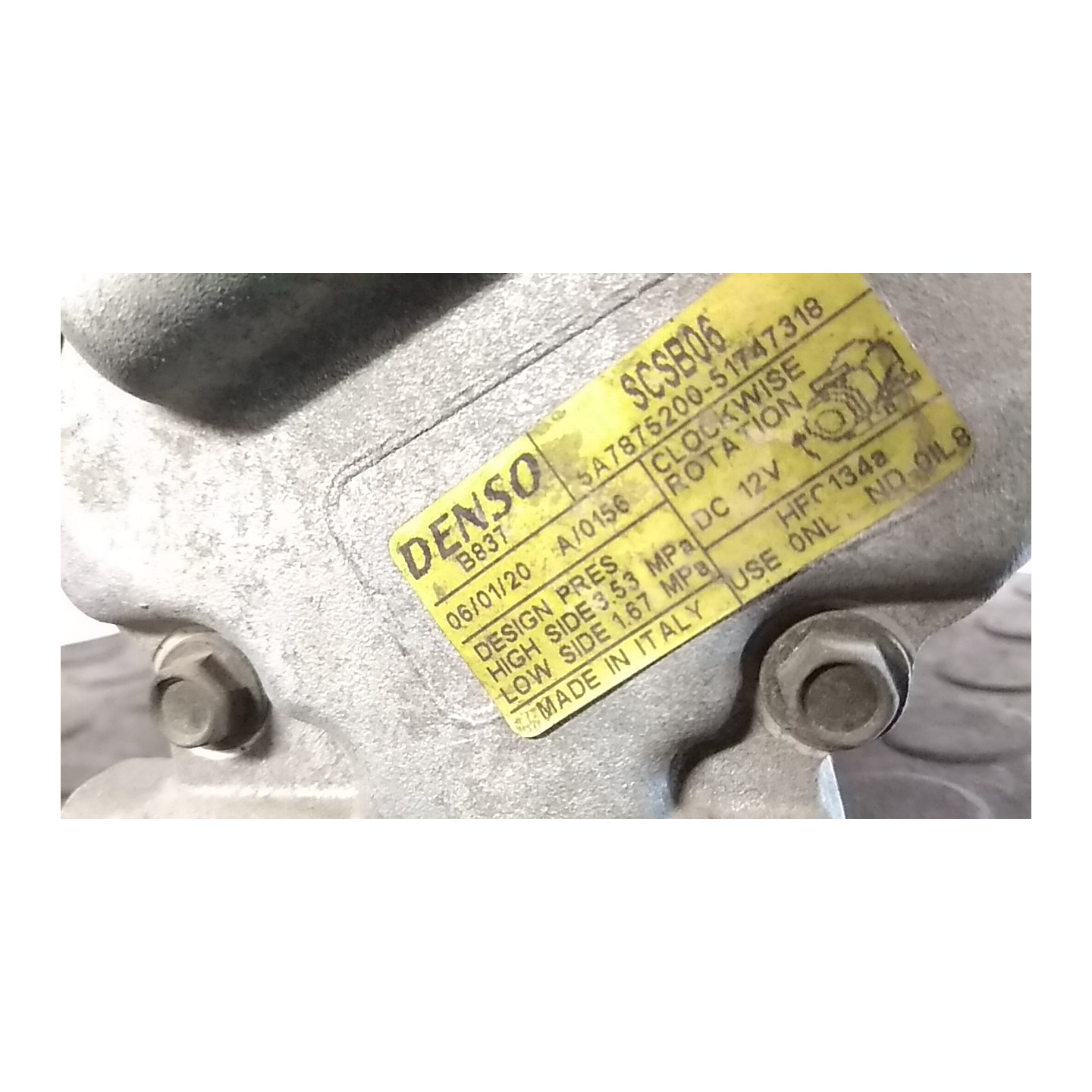 COMPRESSORE A/C 053 FIAT PANDA (2Q) (09/03-12/10) 188A4000 51747318