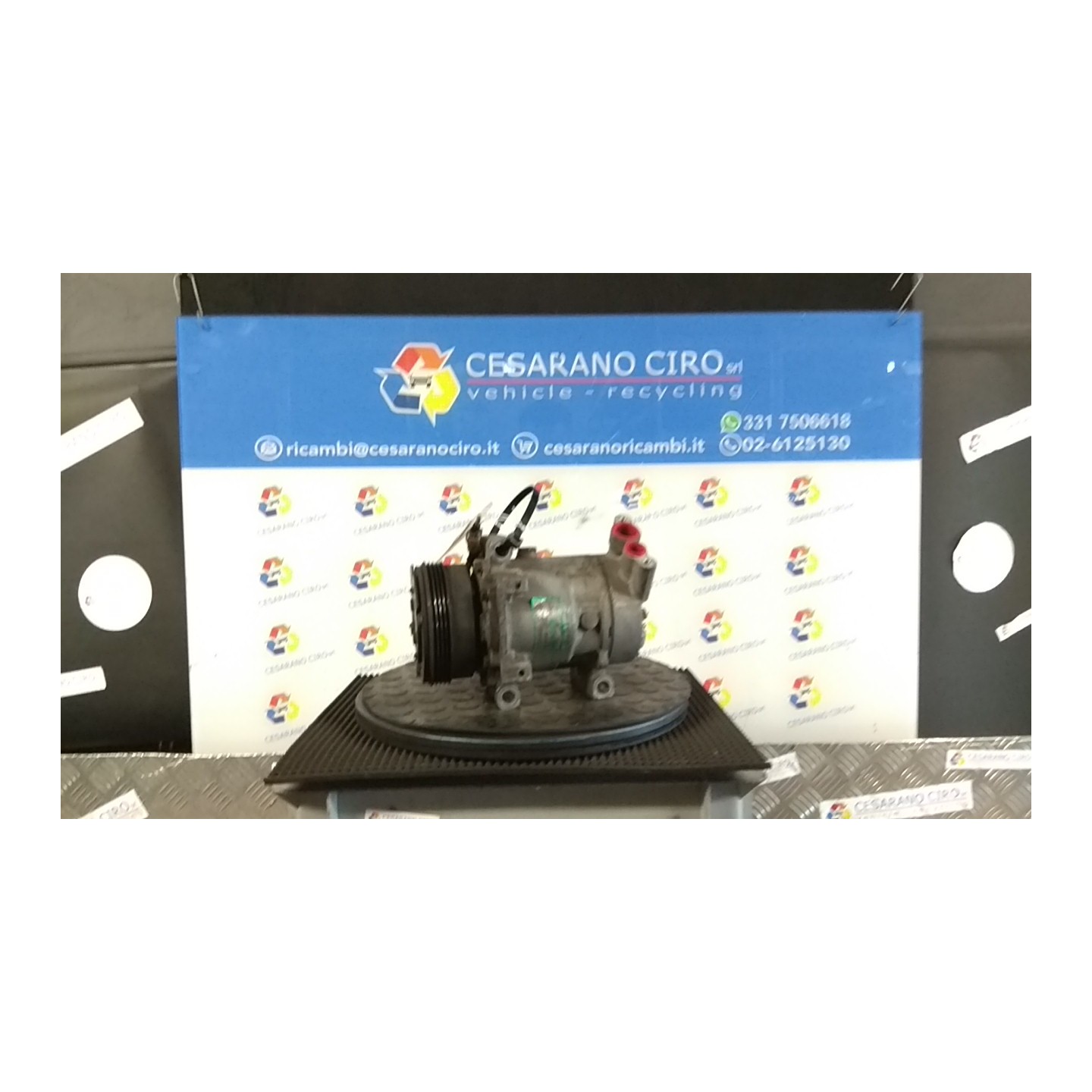 COMPRESSORE A/C ROTAZIONE 067 RENAULT CLIO 2A SERIE (05/01-11/10) D4FB7 7711134670
