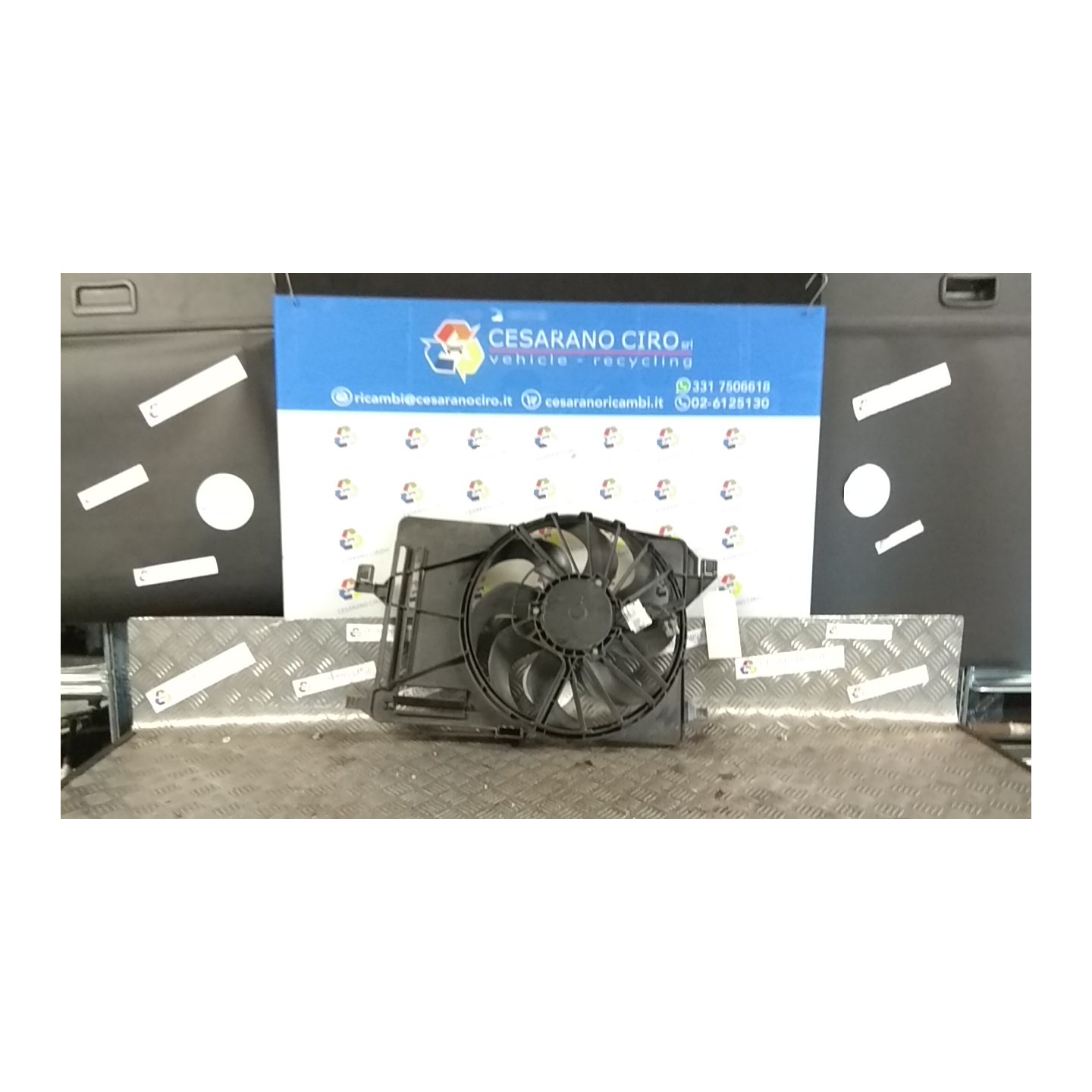 ELETTROVENTOLA CON SUPPORTO 002 FORD FOCUS (CB8) (02/11-11/15-) T1DA 1858189