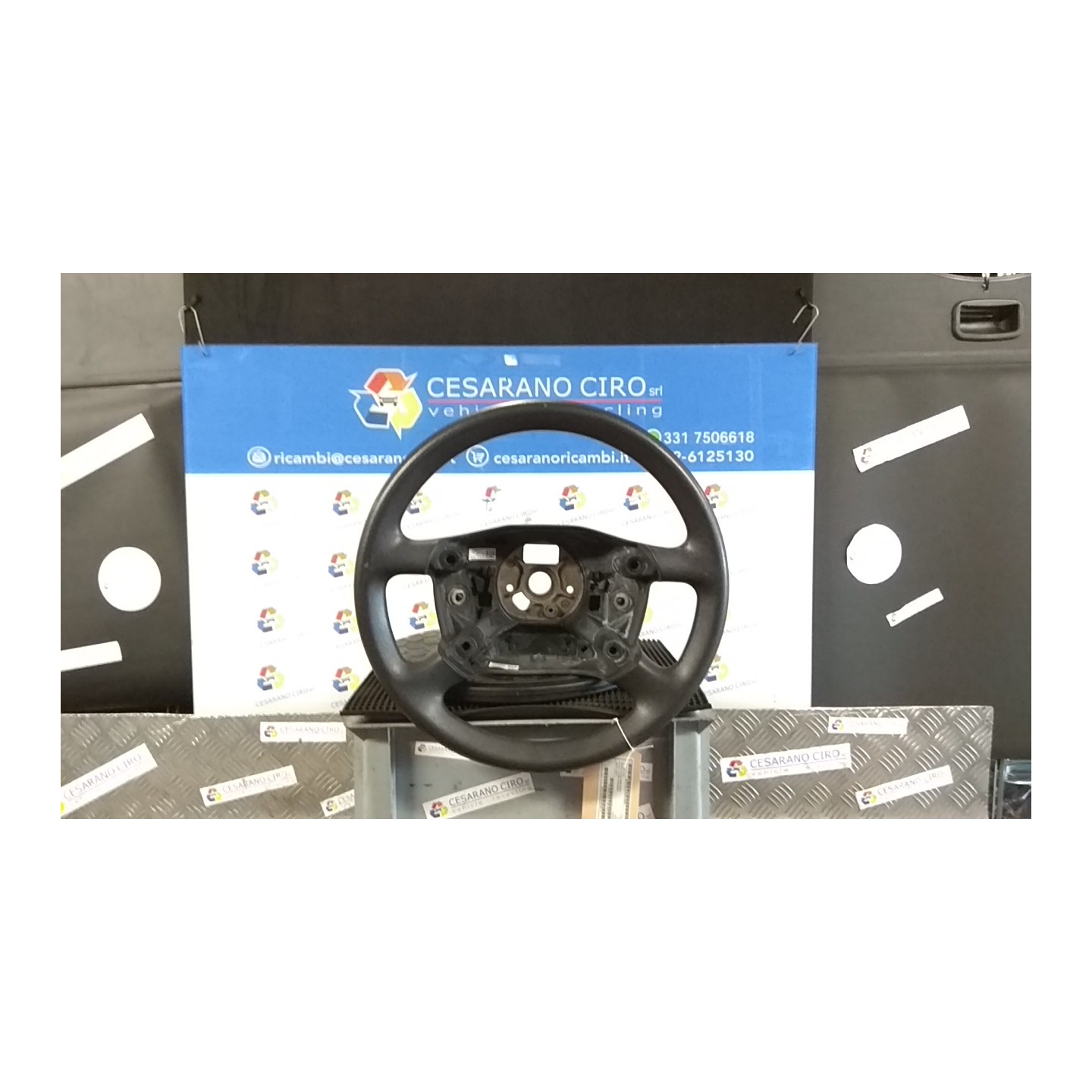 VOLANTE IN PELLE 041 AUDI A2 (8Z) (06/00-02/06) BBY 8Z0419091D1KT