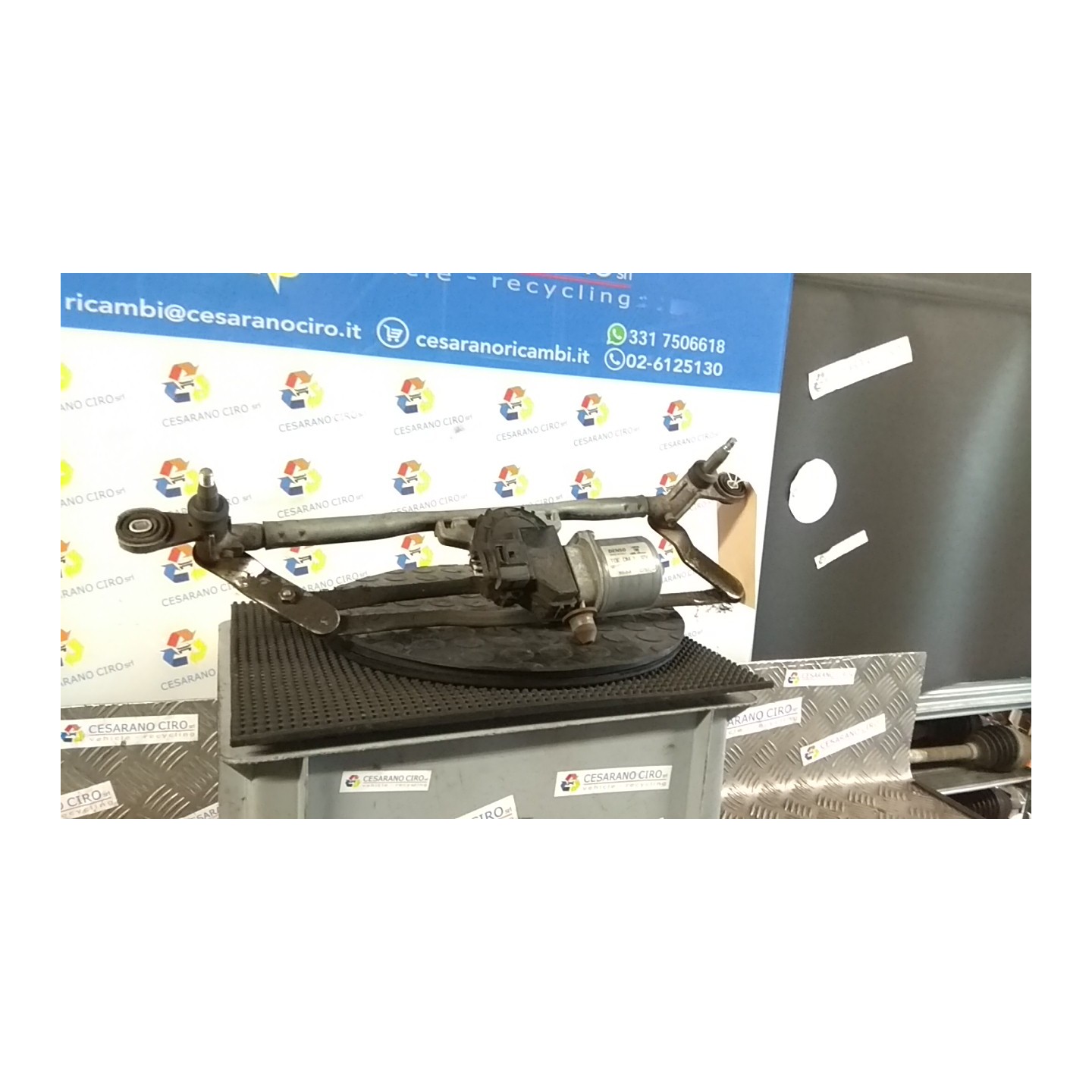 MECCANISMO TERGIPARABREZZA CON MOTORINO 033 FIAT PANDA (33) (12/11-04/17) 169A4000 52024852