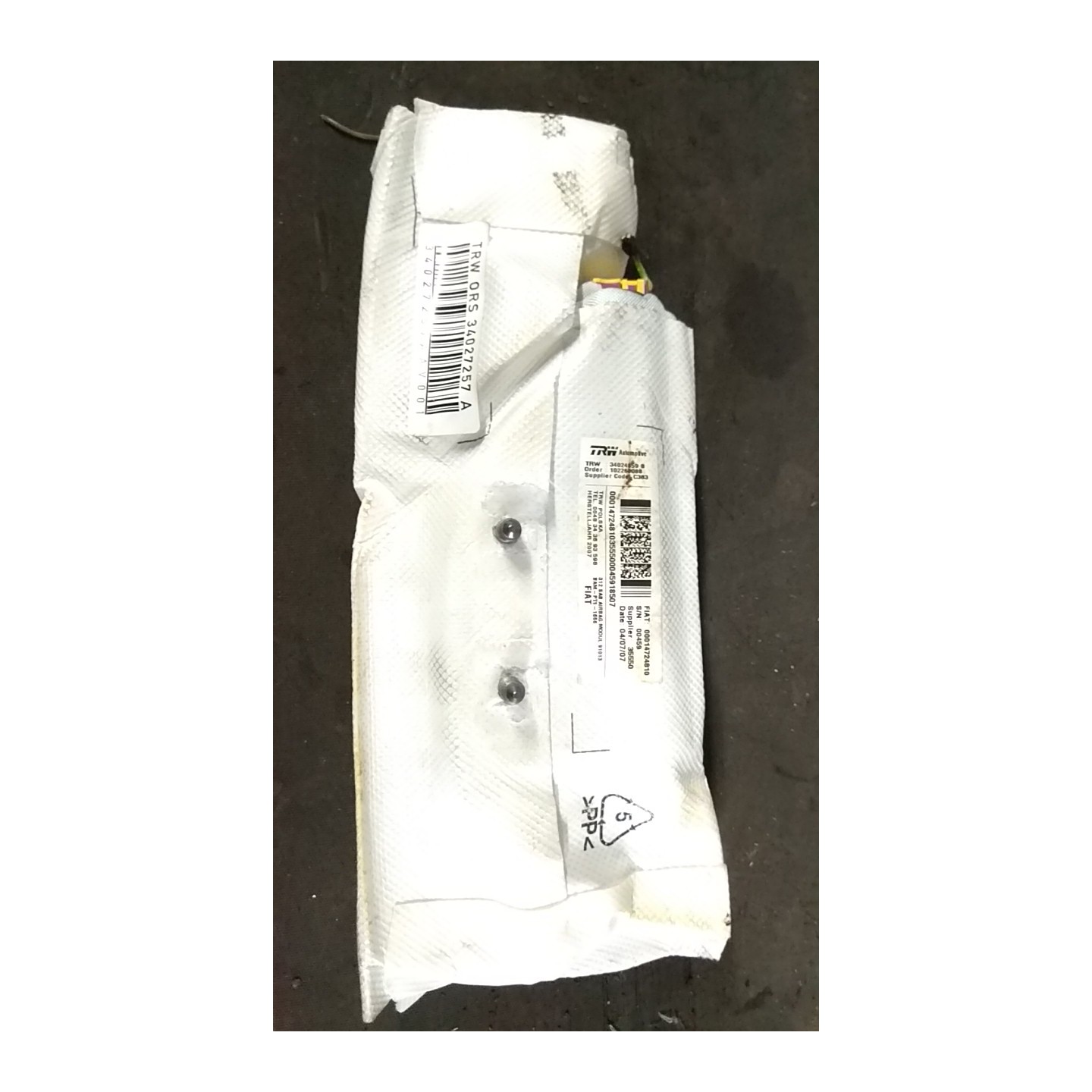 DISPOSITIVO AIRBAG LAT. DX. 072 FIAT 500 (3P) (07/07-01/15) 169A4000 71749265