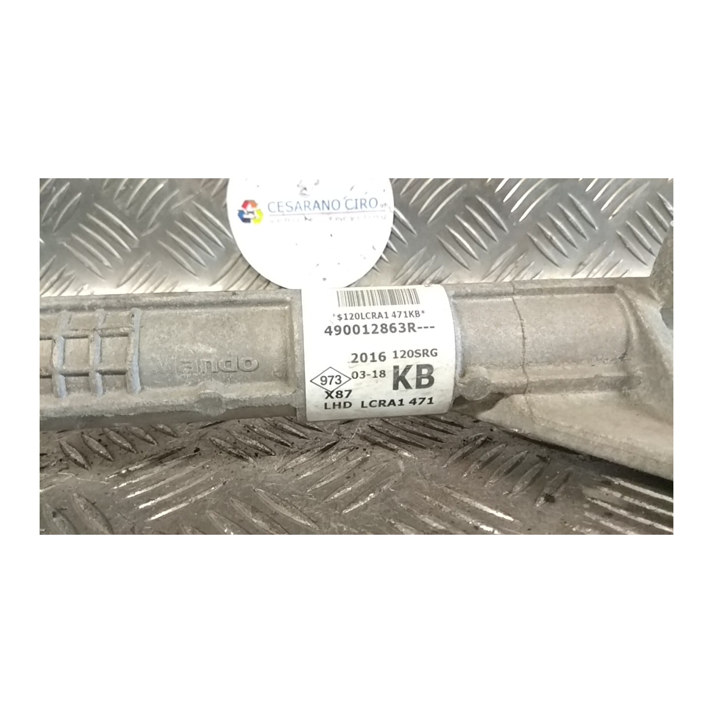 SCATOLA STERZO 027 RENAULT CAPTUR (04/13-09/17) K9KE6 490012863R