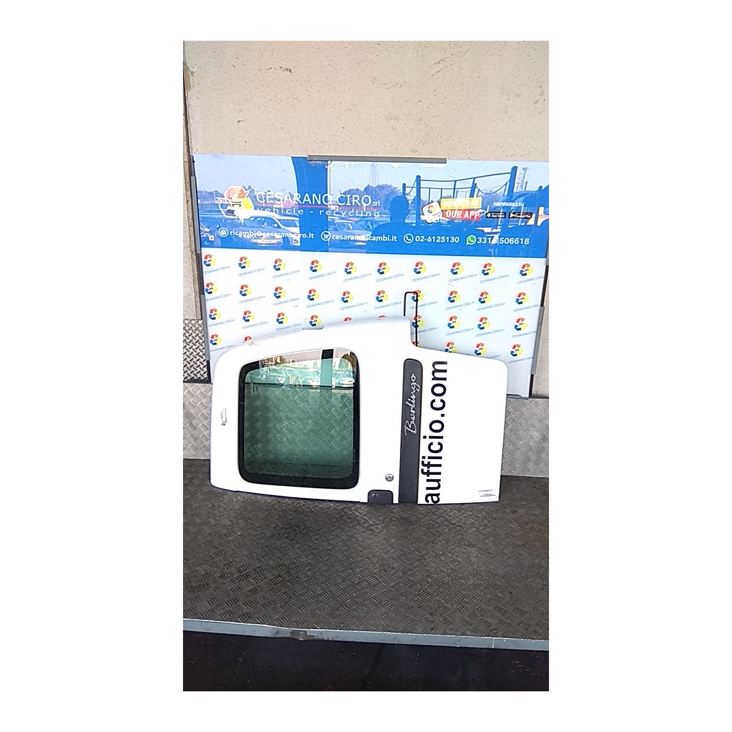 PORTA CARICO POST. A BATTENTE DX. 146 CITROEN BERLINGO VAN (10/02-03/08) 9HX 9839338180
