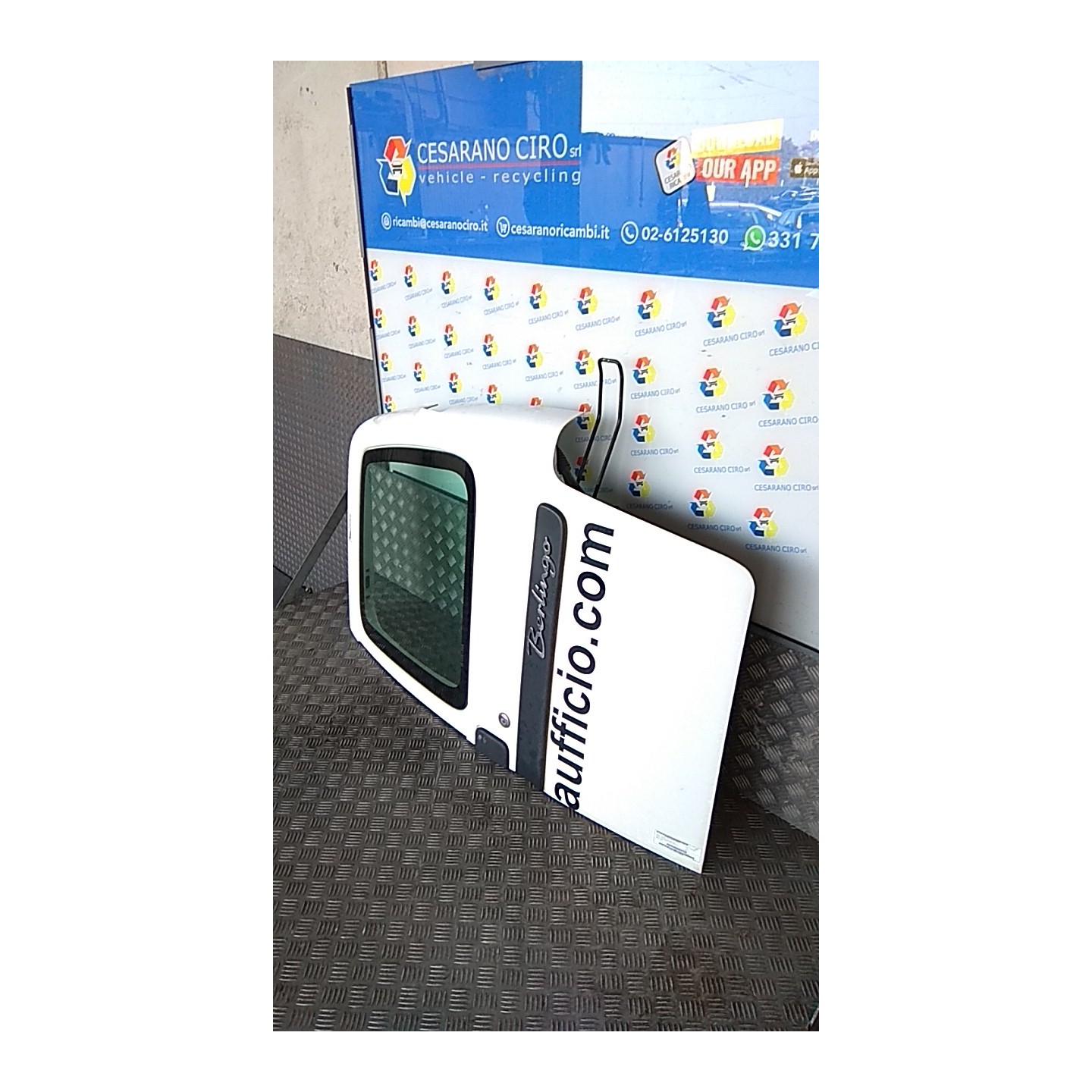 PORTA CARICO POST. A BATTENTE DX. 146 CITROEN BERLINGO VAN (10/02-03/08) 9HX 9839338180