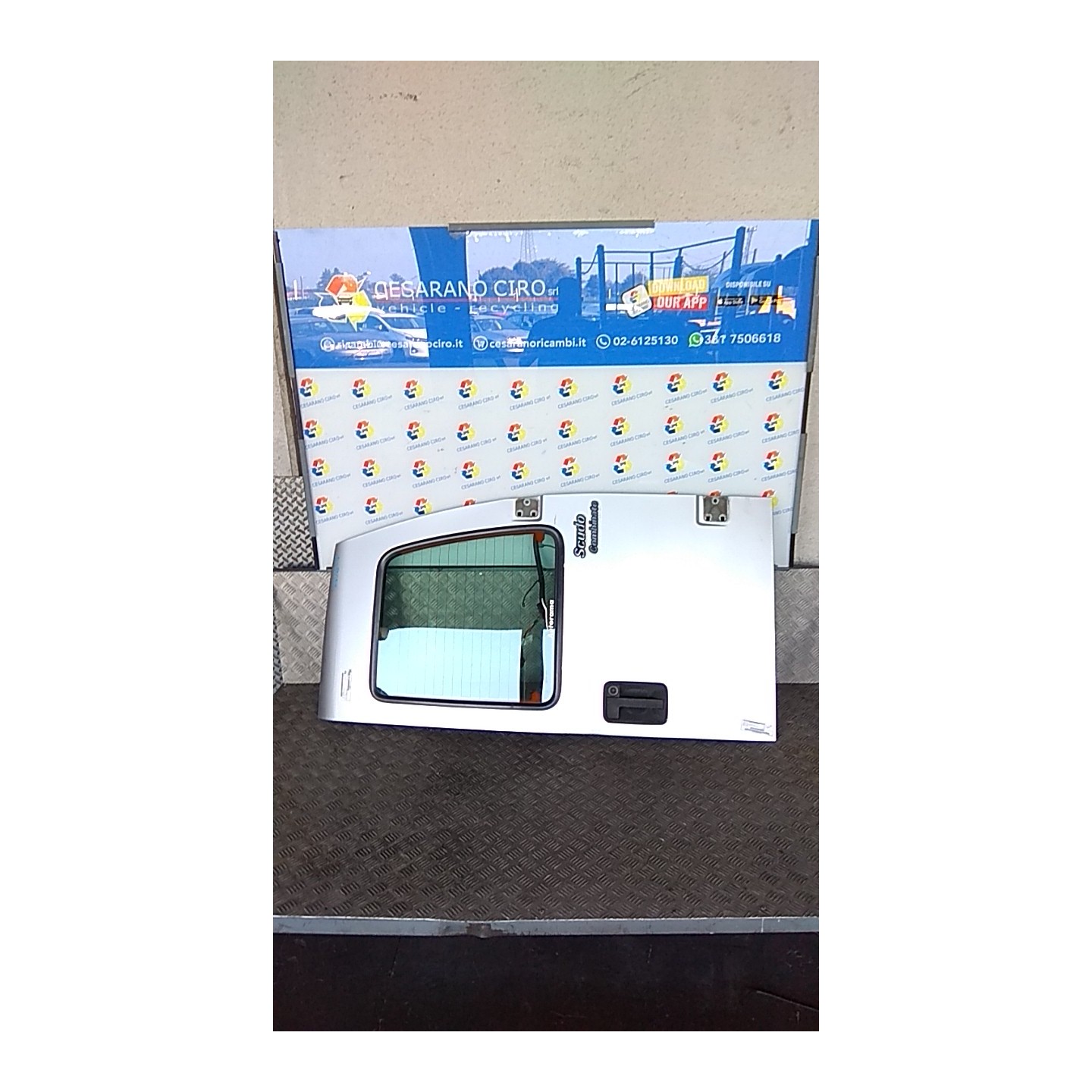 PORTA CARICO POST. A BATTENTE VETRATA DX. 156 FIAT SCUDO (PL) (02/96-12/03) RHX 9567240788