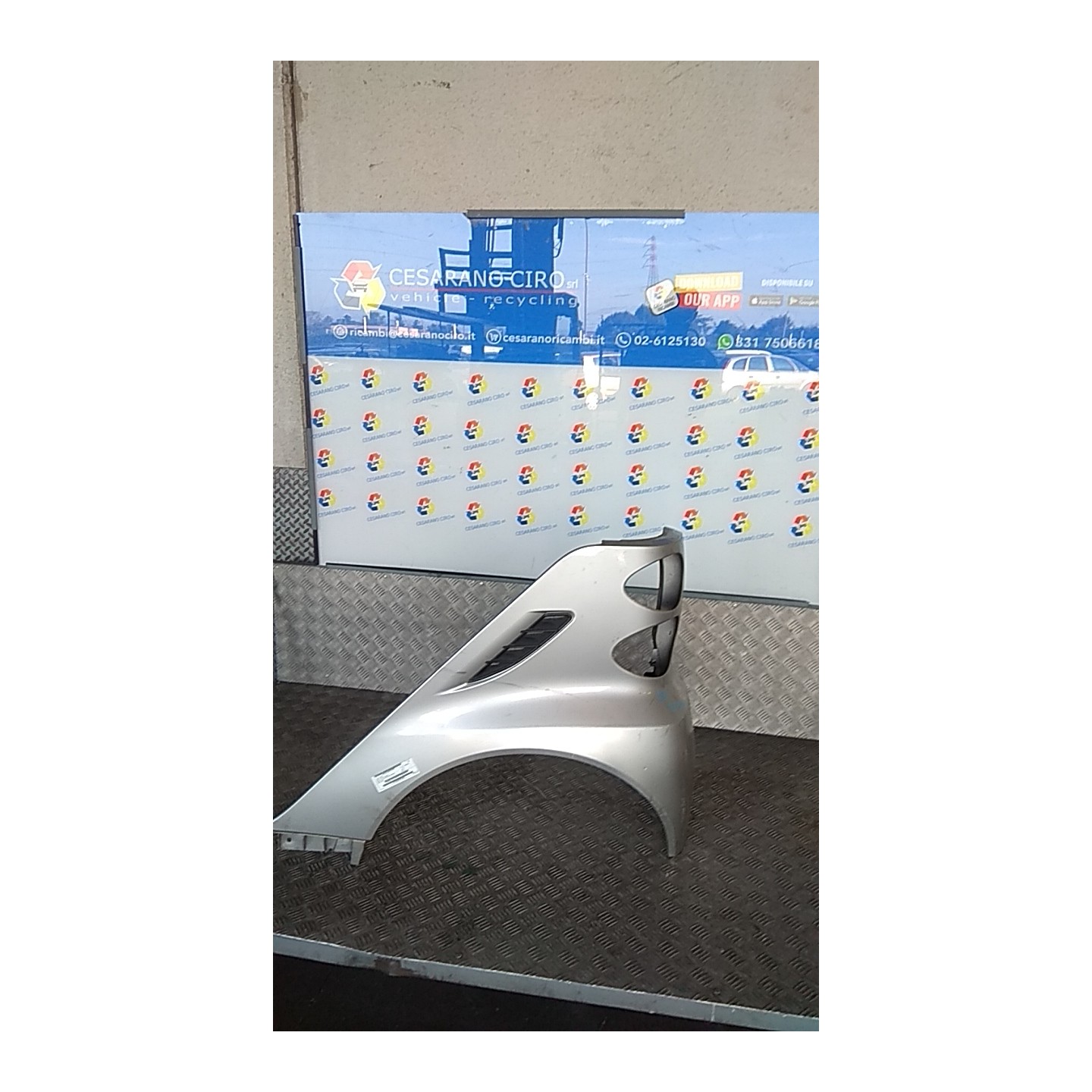 PARAFANGO POST. PARTE INF. SX. 166 SMART FORTWO (A/C451) (01/07-12/11) 3B21 A4518820101CA3L