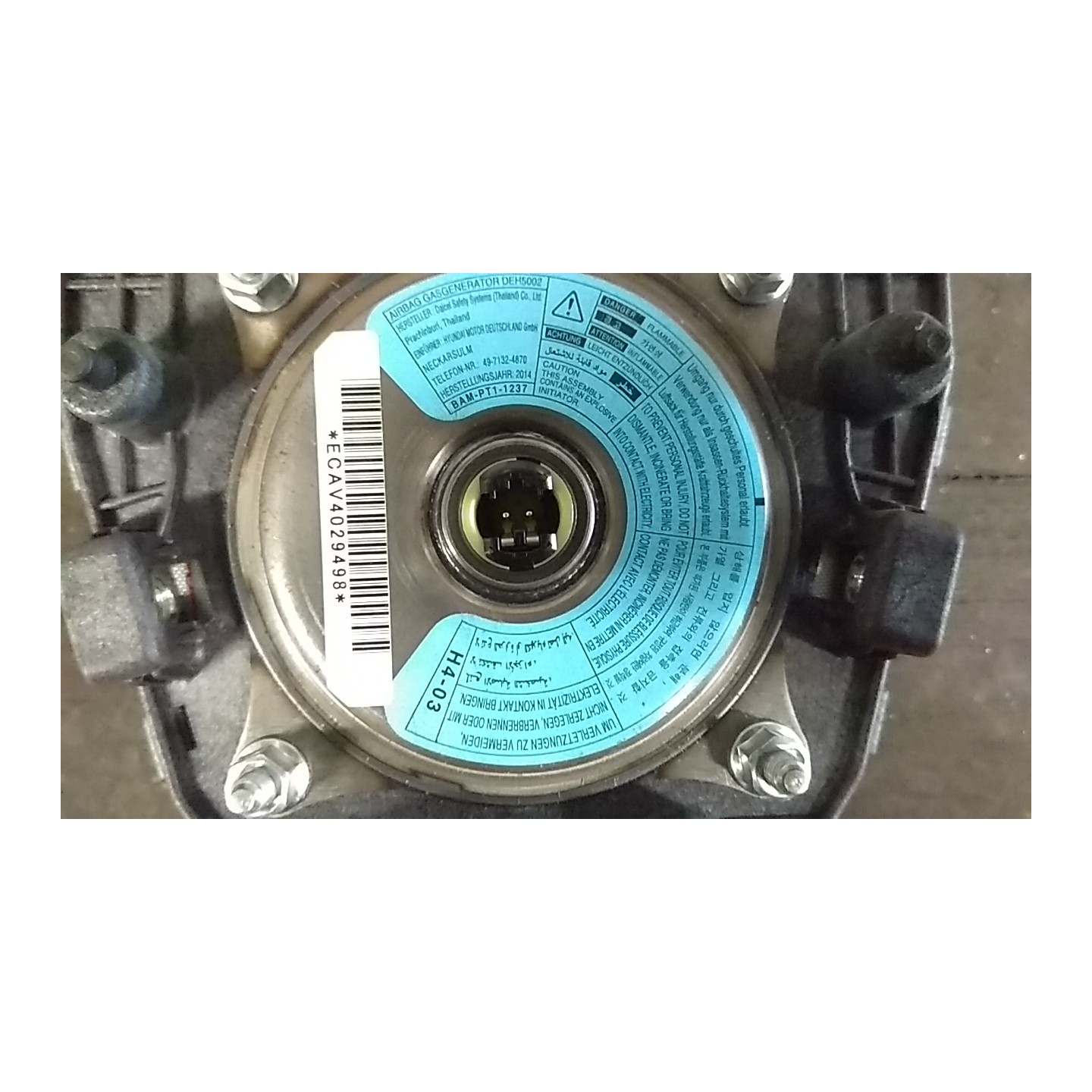 DISPOSITIVO AIRBAG LATO GUIDA 083 HYUNDAI I20 (05/12-) G4LA 569001J500RY