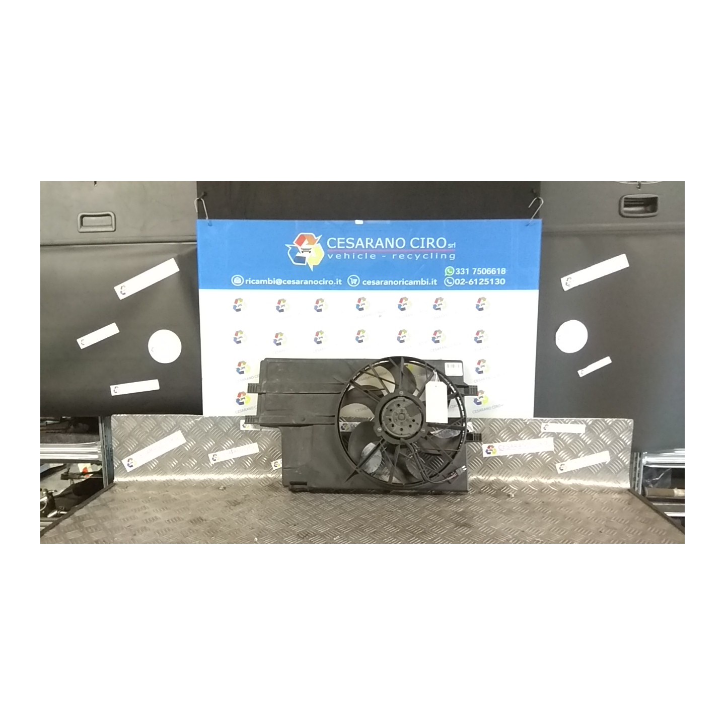 ELETTROVENTOLA CON SUPPORTO 100W 055 MERCEDES-BENZ CLASSE A (W168) (03/01-06/04) 166940 A1685000293