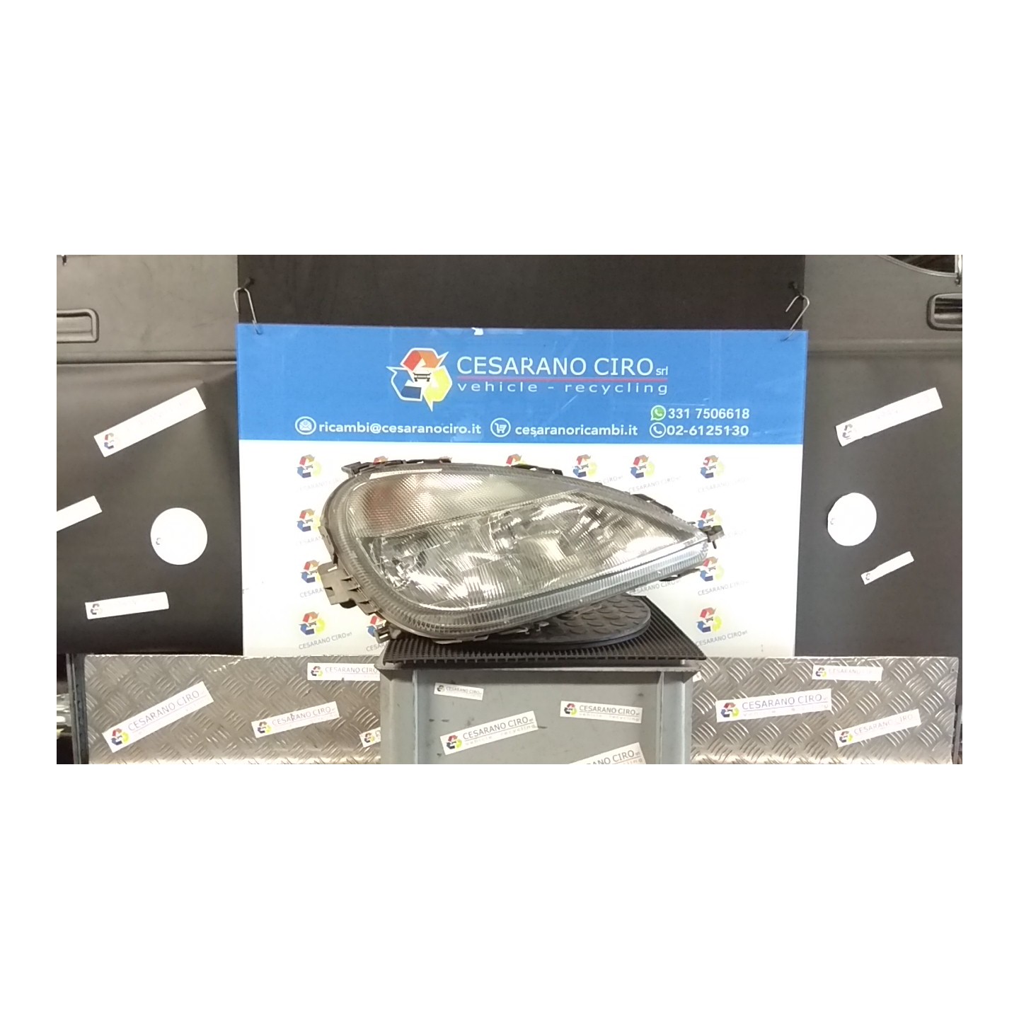 PROIETTORE DX. 026 MERCEDES-BENZ CLASSE A (W168) (10/97-02/01) 166960 A1688201061