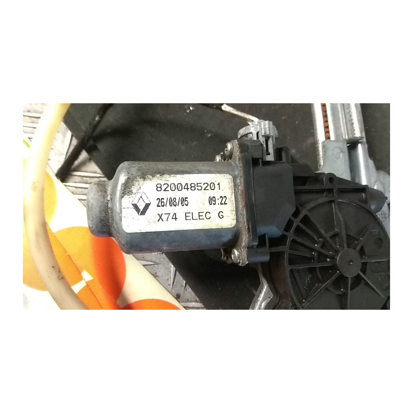 ALZACRISTALLO ELETTR. PORTA POST. CON MOTORINO DX 109 RENAULT LAGUNA 2A SERIE (03/05-09/07) F9QD6 NB0076019059002DX