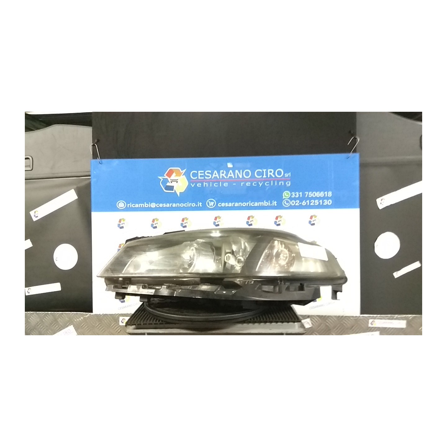 PROIETTORE SX. 080 RENAULT LAGUNA 2A SERIE (03/05-09/07) F9QD6 7701061669