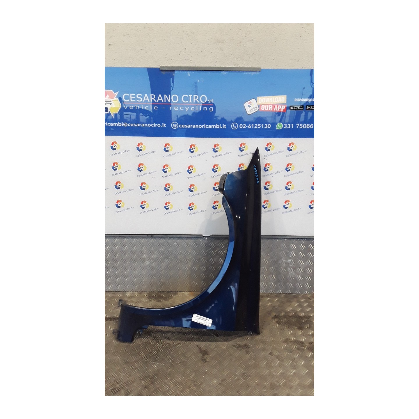 PARAFANGO ANT. SX. 131 RENAULT LAGUNA 2A SERIE (03/01-09/07) F4PC7 8201094793