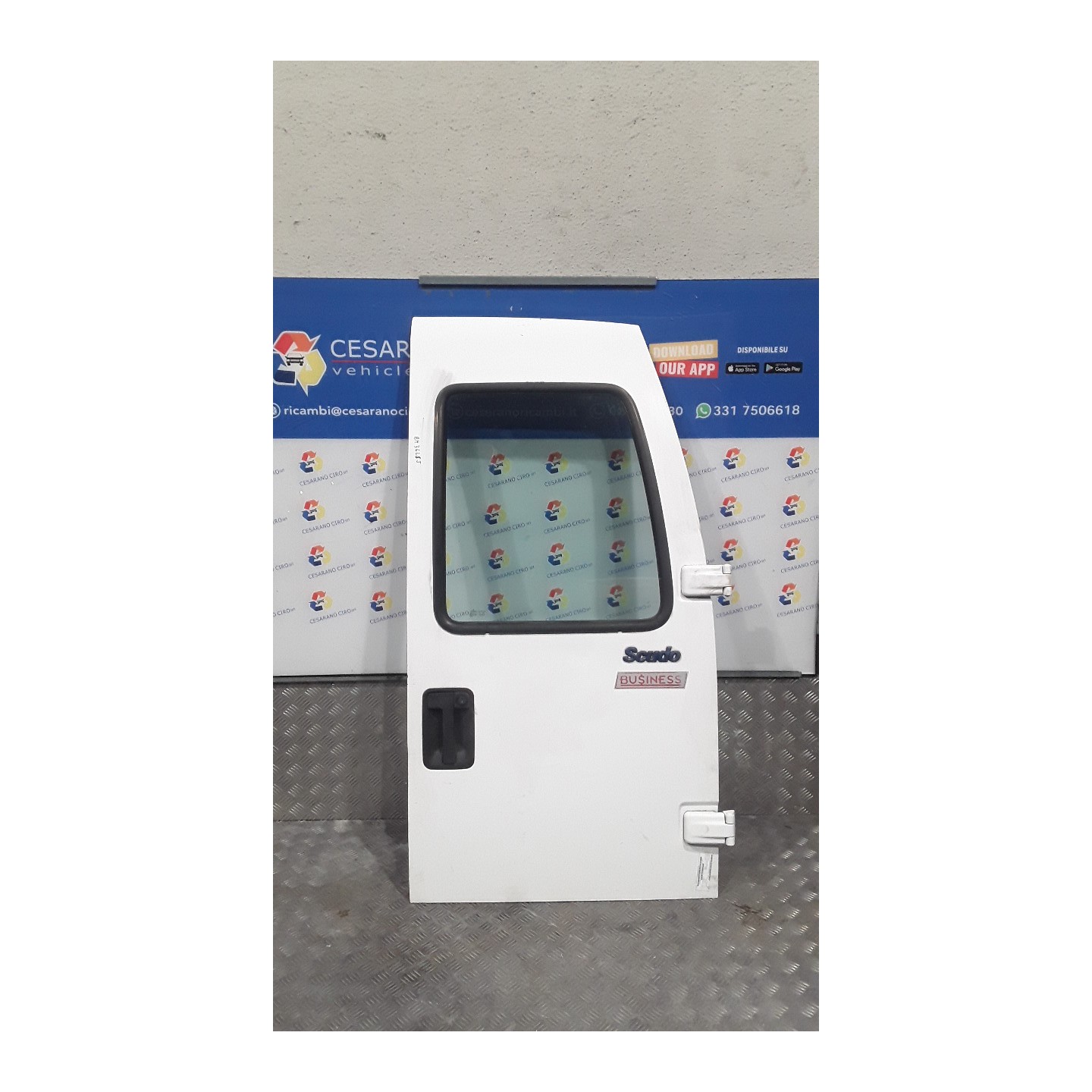 PORTA CARICO POST. A BATTENTE VETRATA DX. 123 FIAT SCUDO (PL) (02/96-12/03) WJZ 9567240788