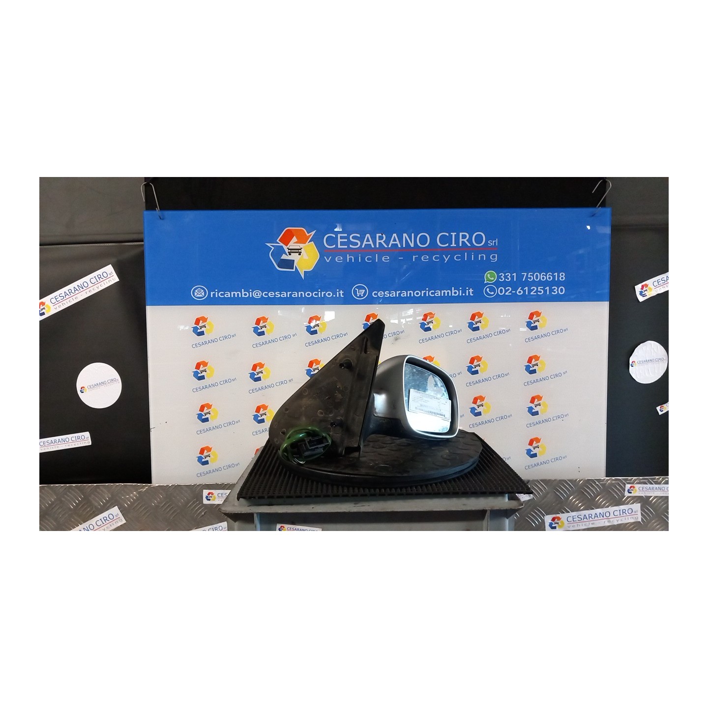 RETROVISORE EST. REGOLAZ. ELETTR. DX. 022 VOLKSWAGEN POLO 3A SERIE (11/94-09/01) AKK 6N1857508AGRU