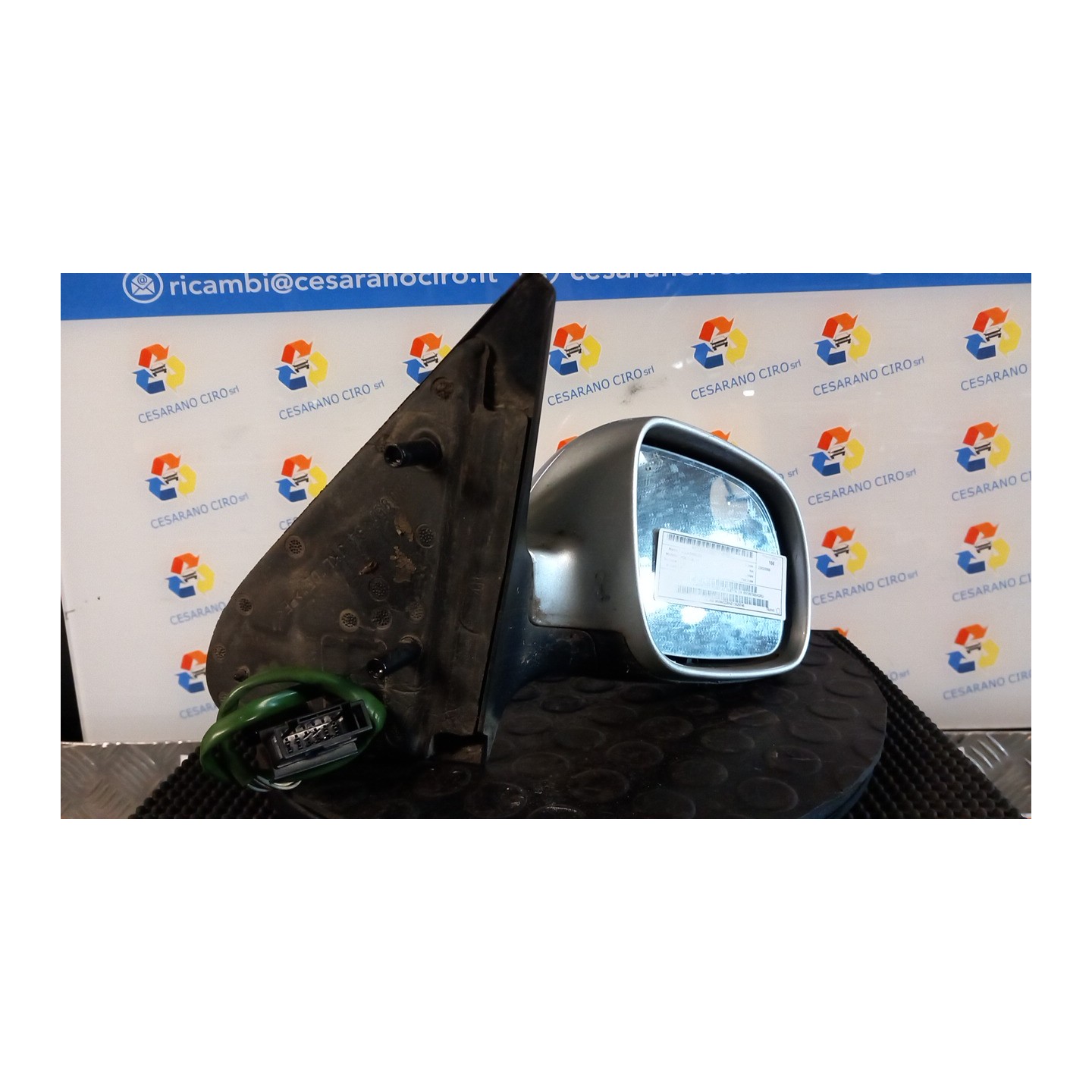 RETROVISORE EST. REGOLAZ. ELETTR. DX. 022 VOLKSWAGEN POLO 3A SERIE (11/94-09/01) AKK 6N1857508AGRU