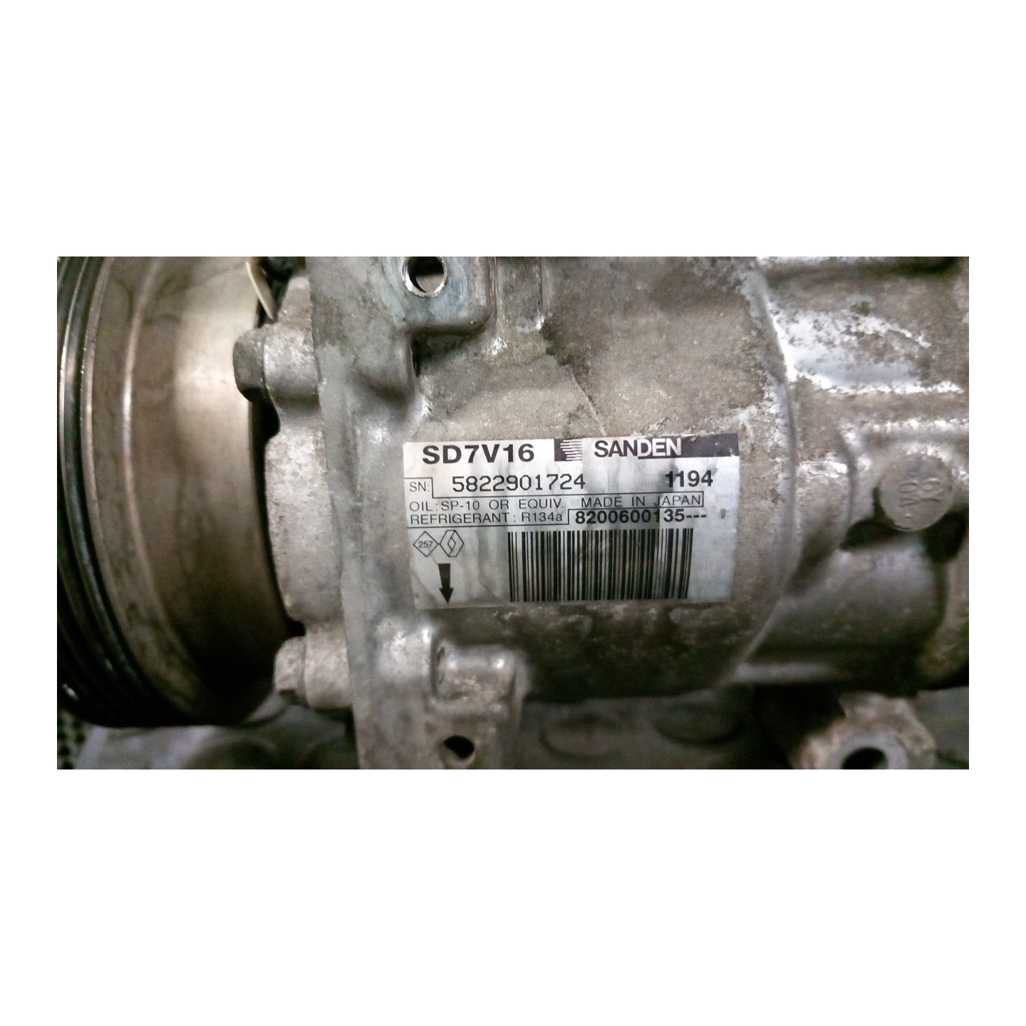 COMPRESSORE A/C 013 DACIA LOGAN (11/05-10/08) K9KK7 6001549991