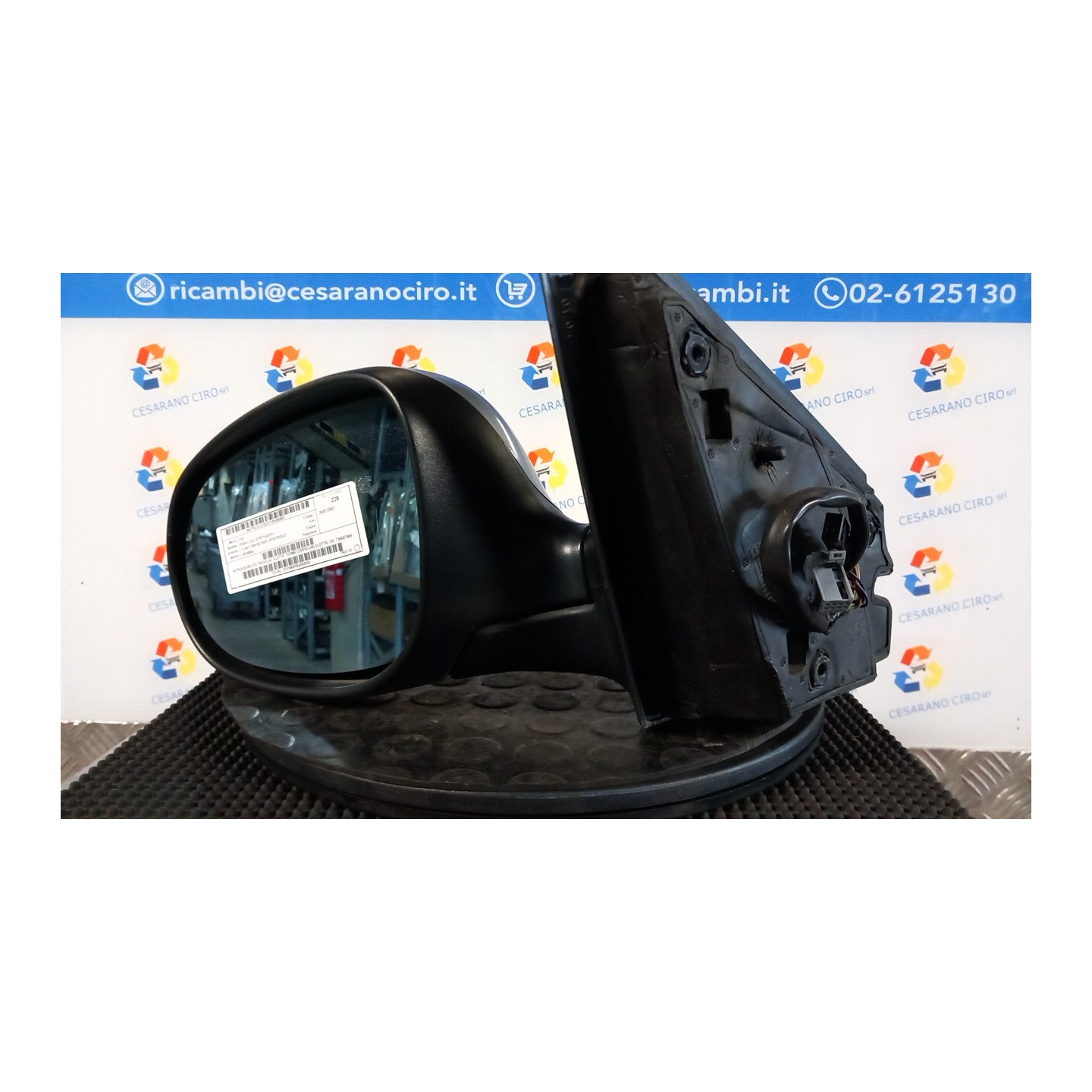 RETROVISORE EST. REGOLAZ. ELETTR. TERMICO/RIPIEGAB.ELETTR. SX. 061 FIAT BRAVO (3L) (01/07-03/10) 192A8000 735597959