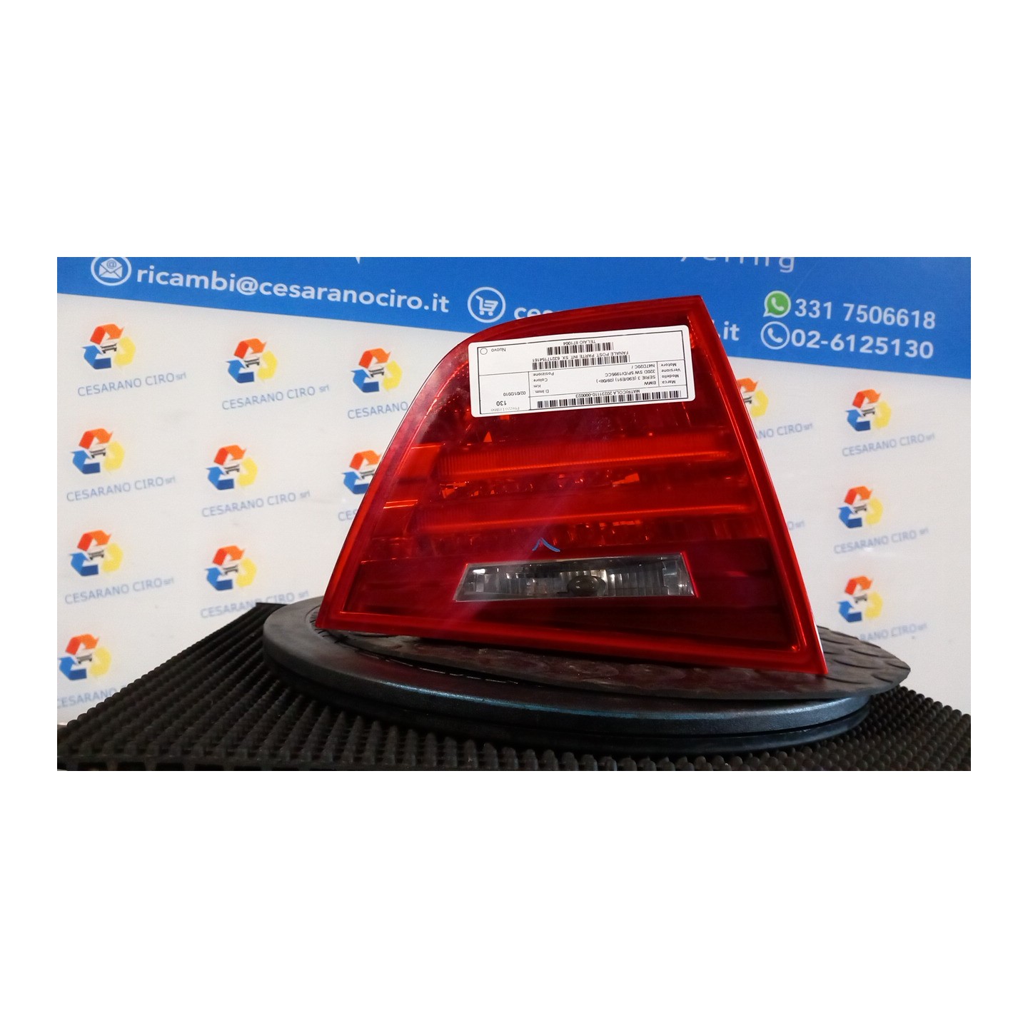 FANALE POST. PARTE INT. SX. 023 BMW SERIE 3 (E90/E91) (09/08-) N47D20C 63217154161
