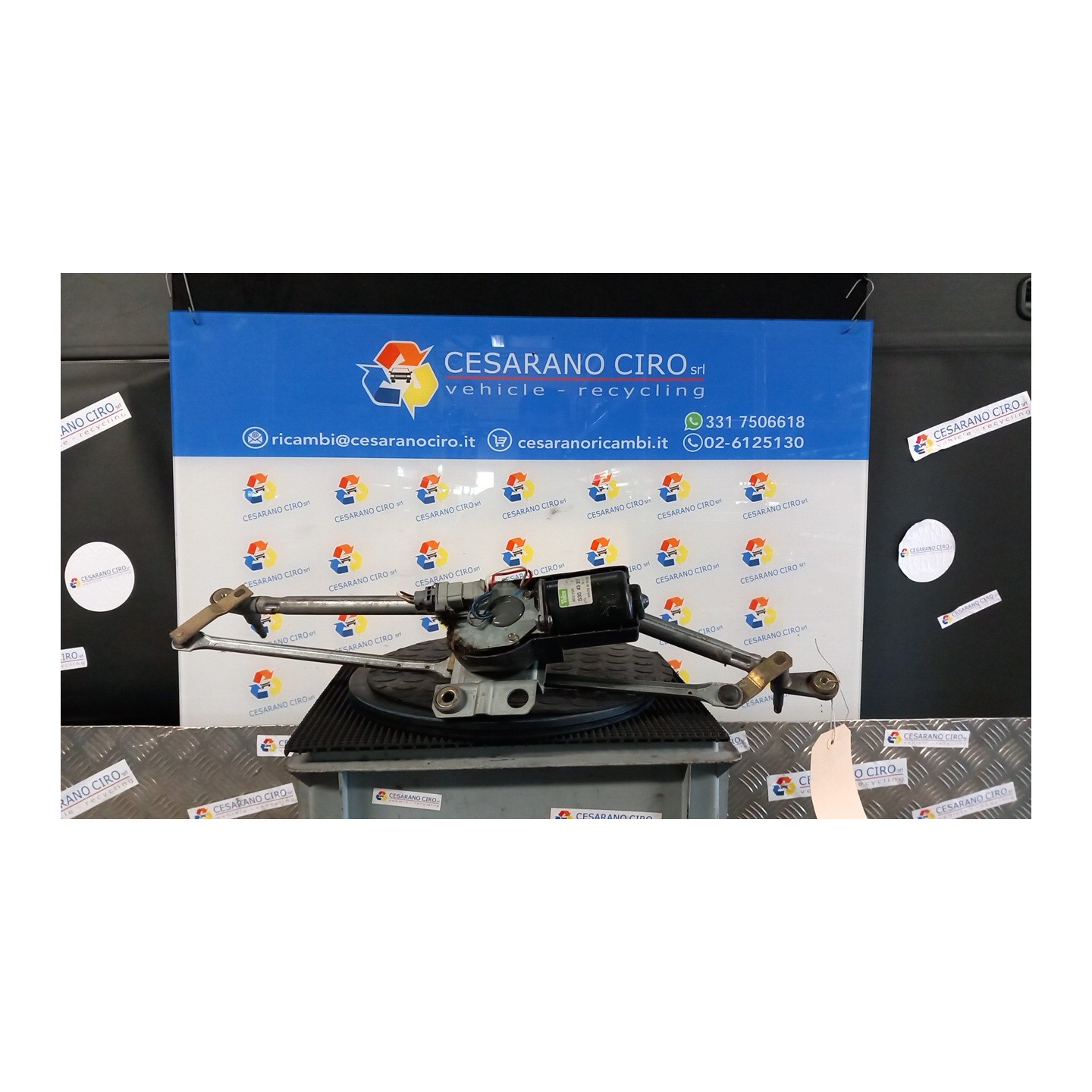 MECCANISMO TERGIPARABREZZA CON MOTORINO 057 RENAULT CLIO 1A SERIE (04/96-03/98) D7FA7 NB3753019022001