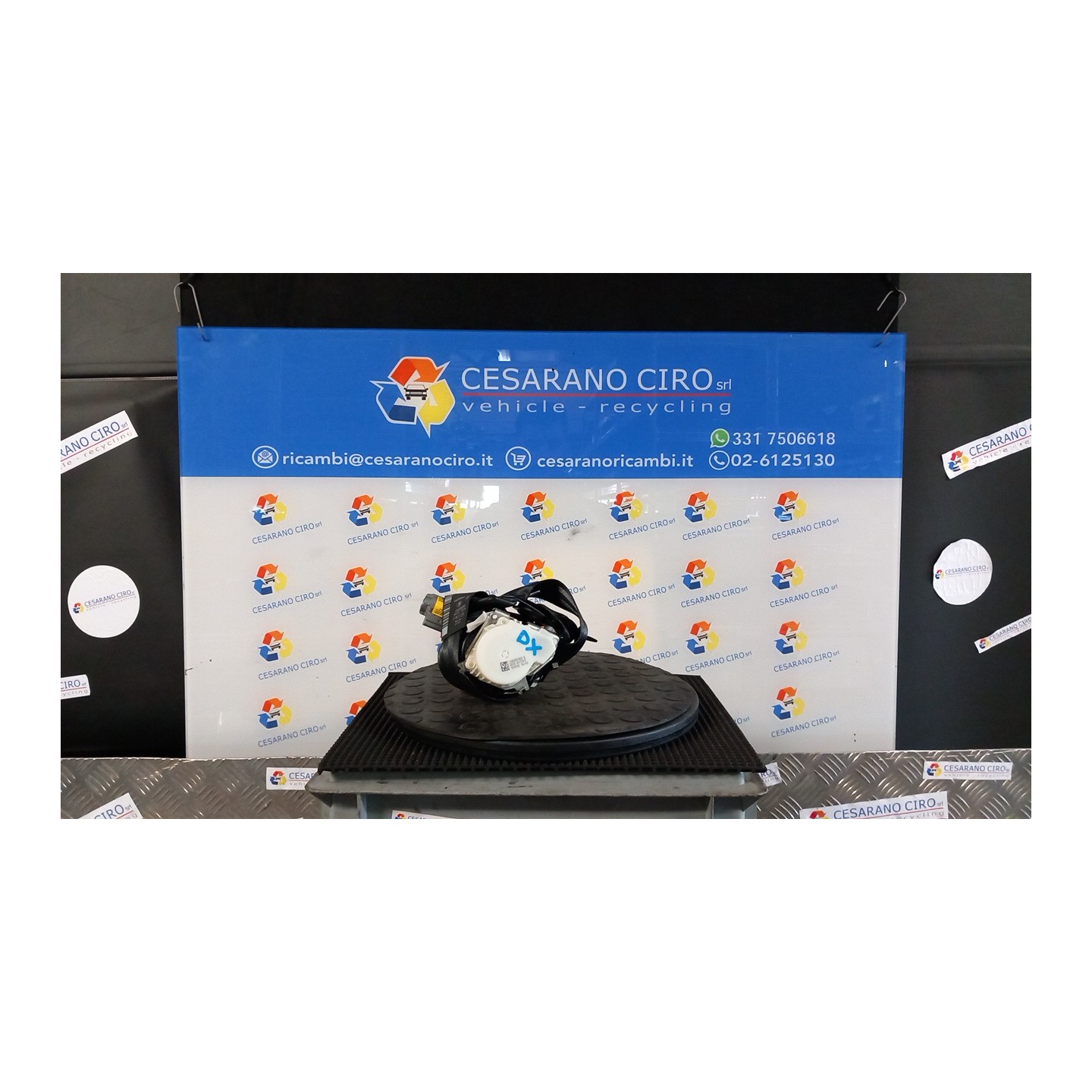 CINTURA DI SICUREZZA ANT. DX. 006 CITROEN C3 2A SERIE (A51) (09/09-06/13 HFV 96771568XX