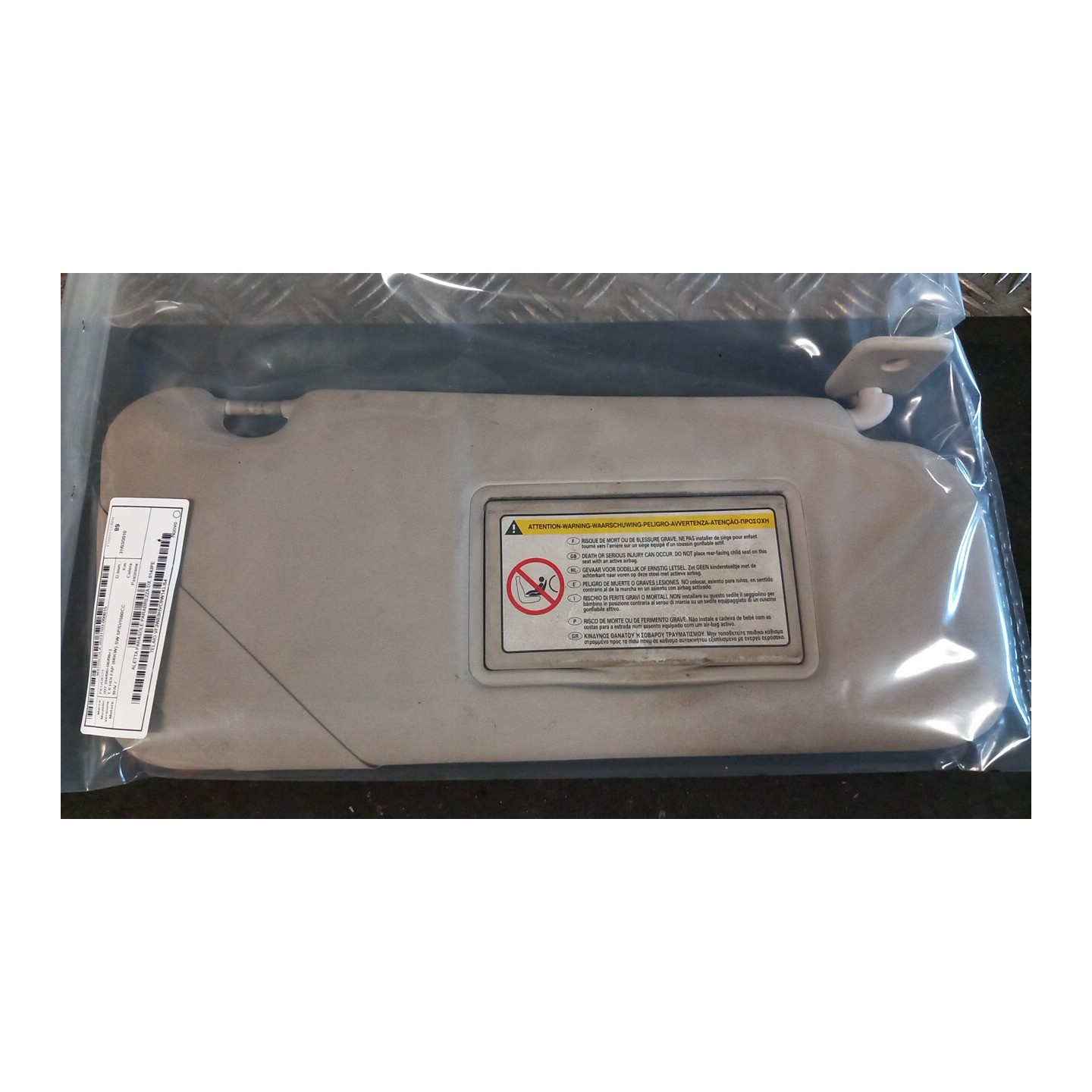ALETTA PARASOLE PARABREZZA DX. 015 PEUGEOT 207 (04/06-06/09) 9HV 8143PE