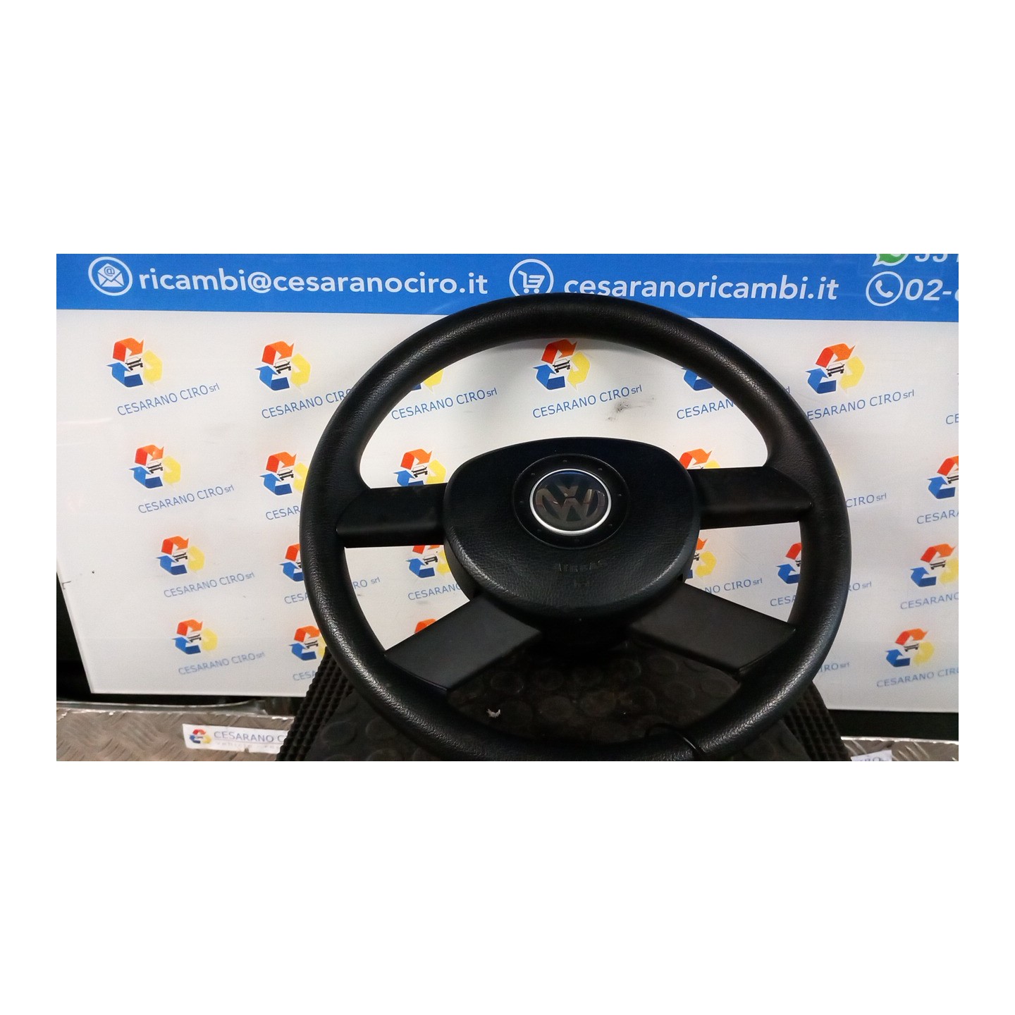VOLANTE PELLE C/AIRBAG 084 VOLKSWAGEN POLO (9N) (10/01-03/05) AZQ 6Q0419091KE74