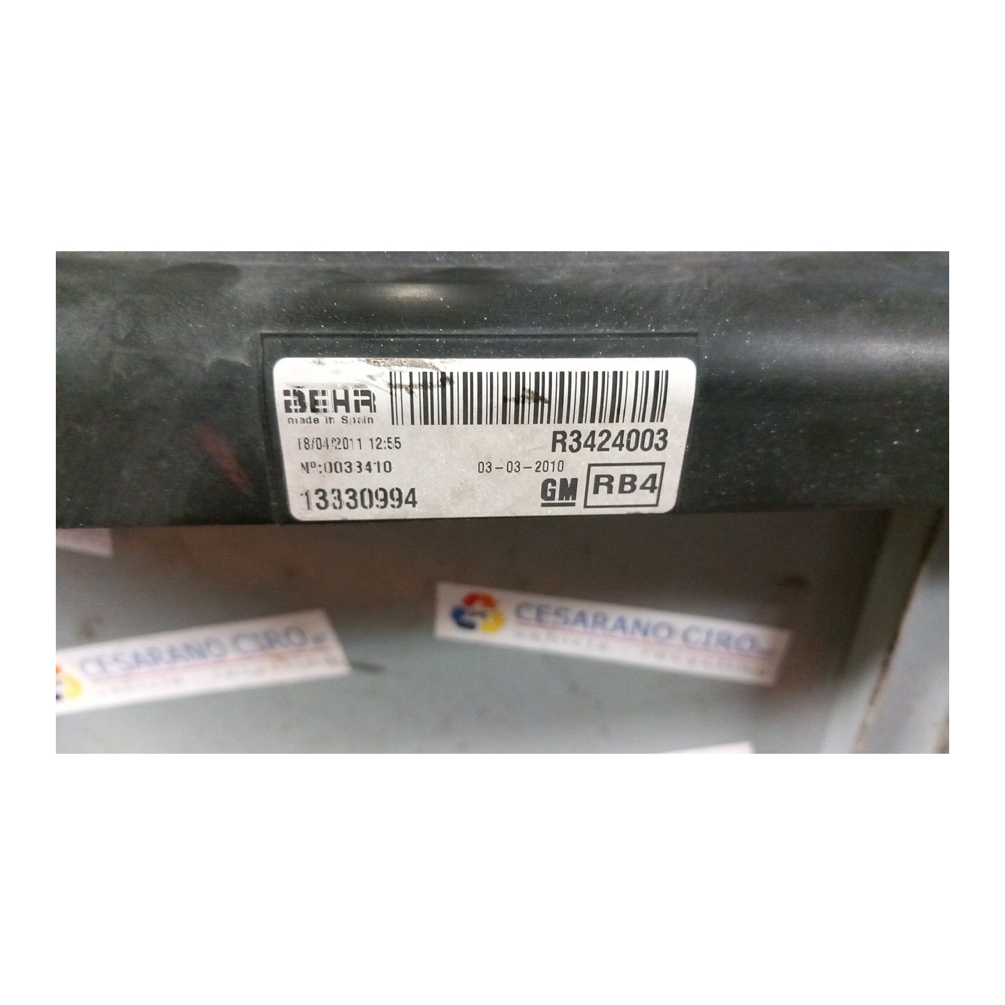 ELETTROVENTOLA 099 OPEL MERIVA (S10) (04/10-) A14XER 13331013