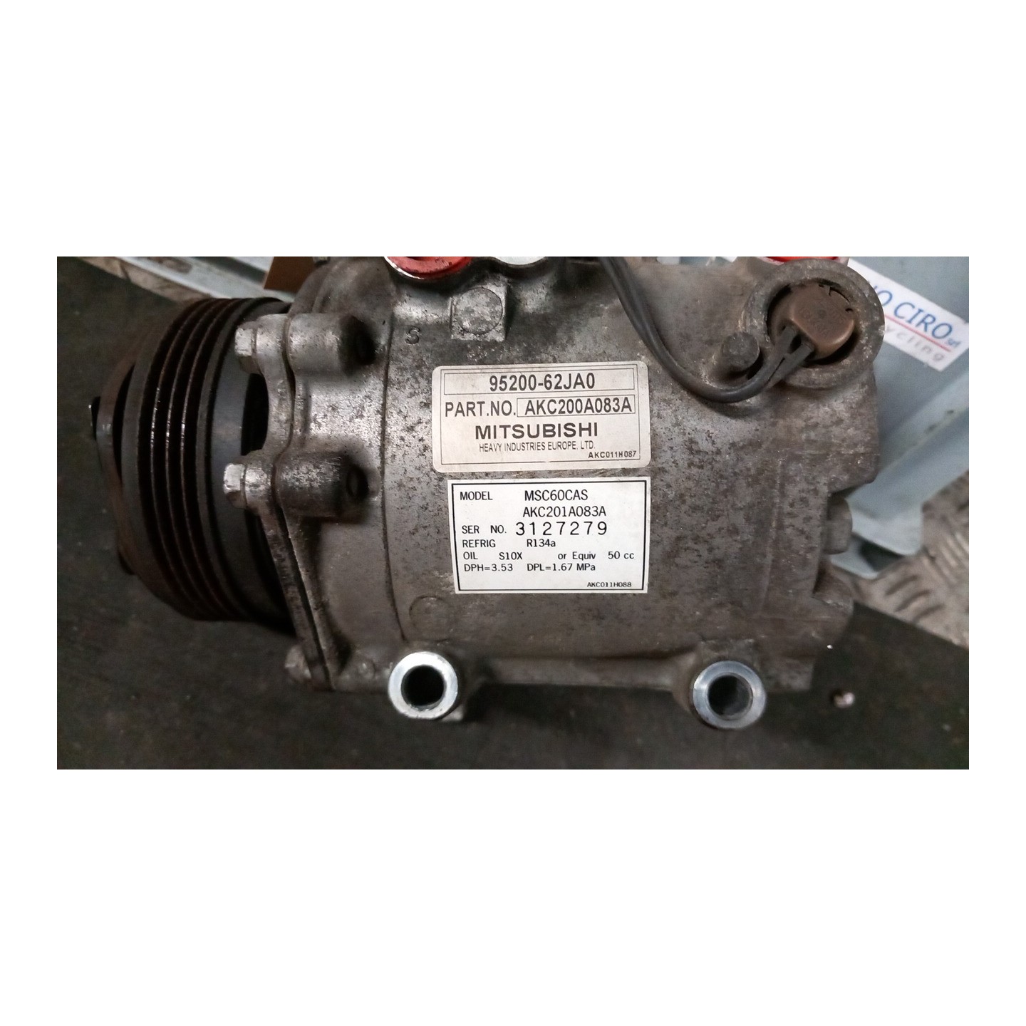 COMPRESSORE A/C 089 FIAT SEDICI (3B) (02/06-11/11) M16A 71743779