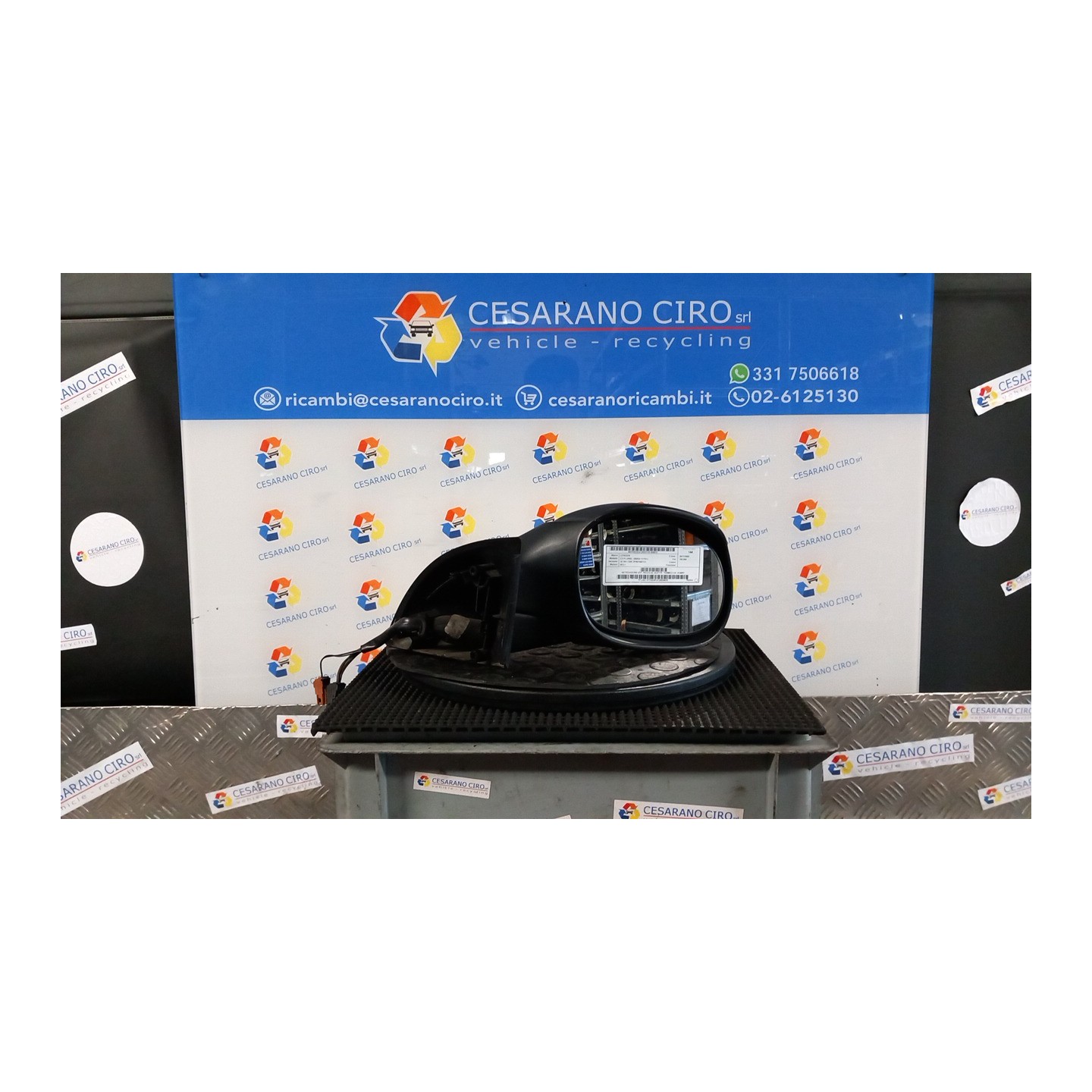 RETROVISORE EST. REGOLAZ. ELETTR. TERMICO DX. 013 CITROEN C3 PLURIEL (05/03-11/10) NFU 8149RT