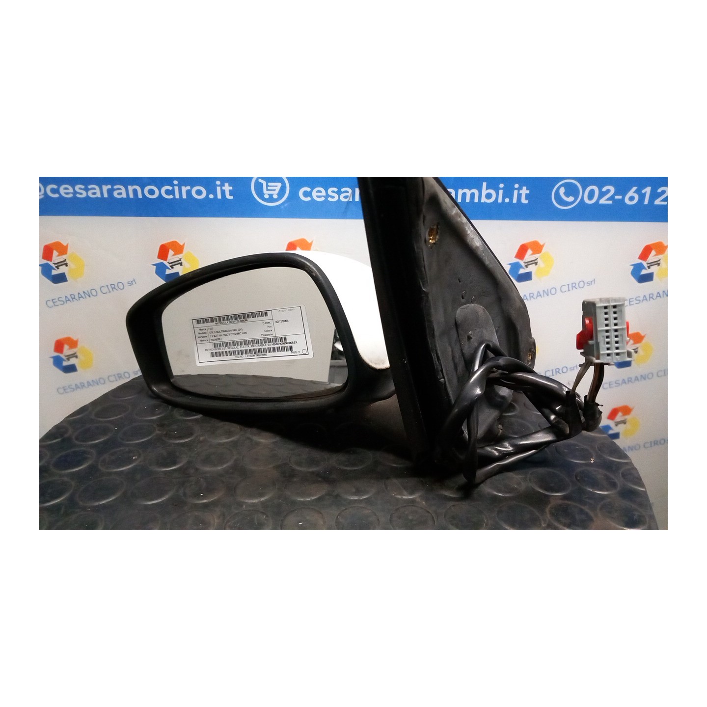 RETROVISORE EST. REGOLAZ. ELETTR. RIENTRABILE SX 066 FIAT STILO MULTIWAGON VAN (2V) (06/ 192A5000 NB4979006068005SX