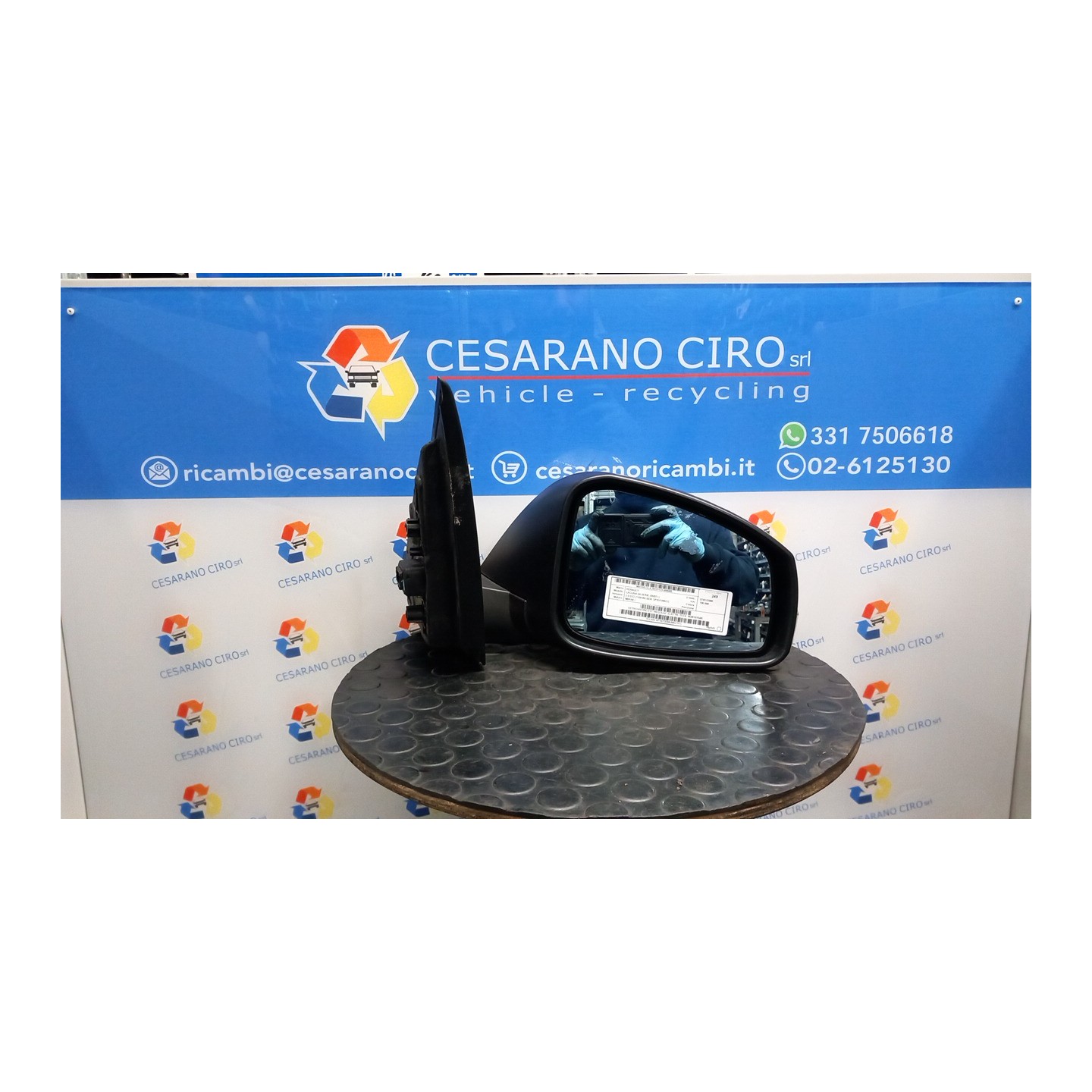 RETROVISORE EST. REGOLAZ. ELETTR. TI DX. 005 RENAULT LAGUNA 3A SERIE (09/07-) M9RA8 963010154R